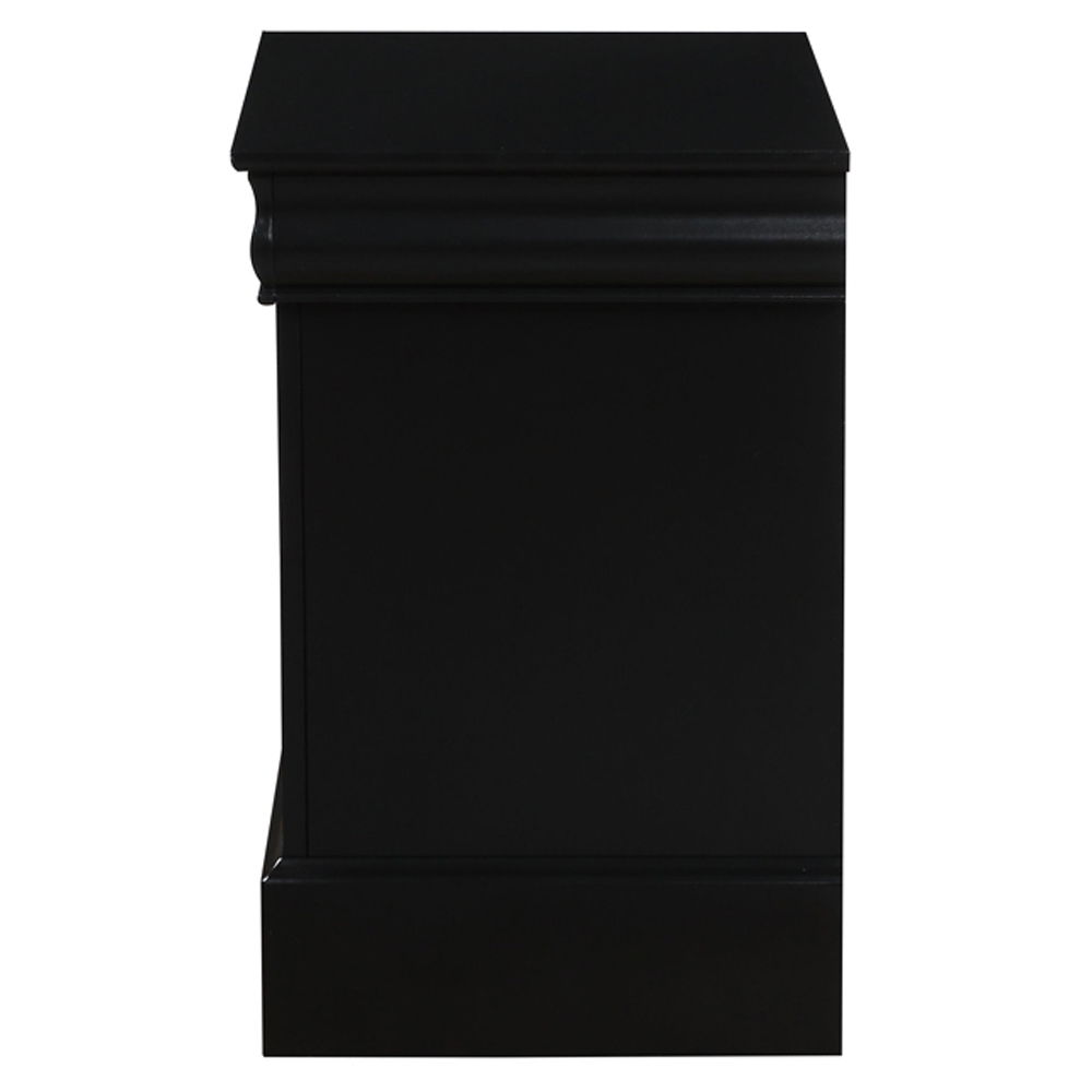 Louis Philippe III - Nightstand - Black, black, view 4