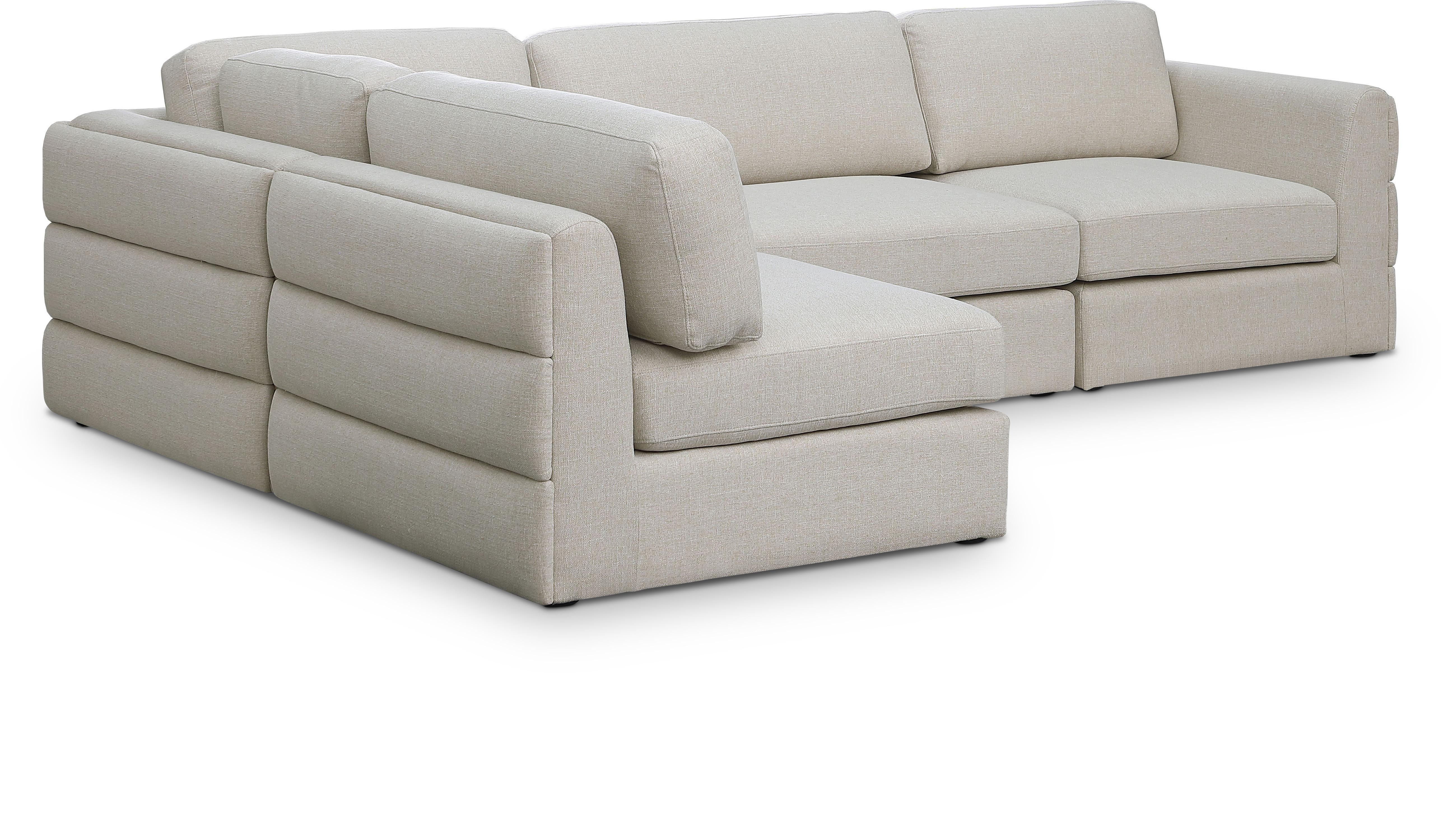 Beckham - 4 Piece Modular Sectional - Beige