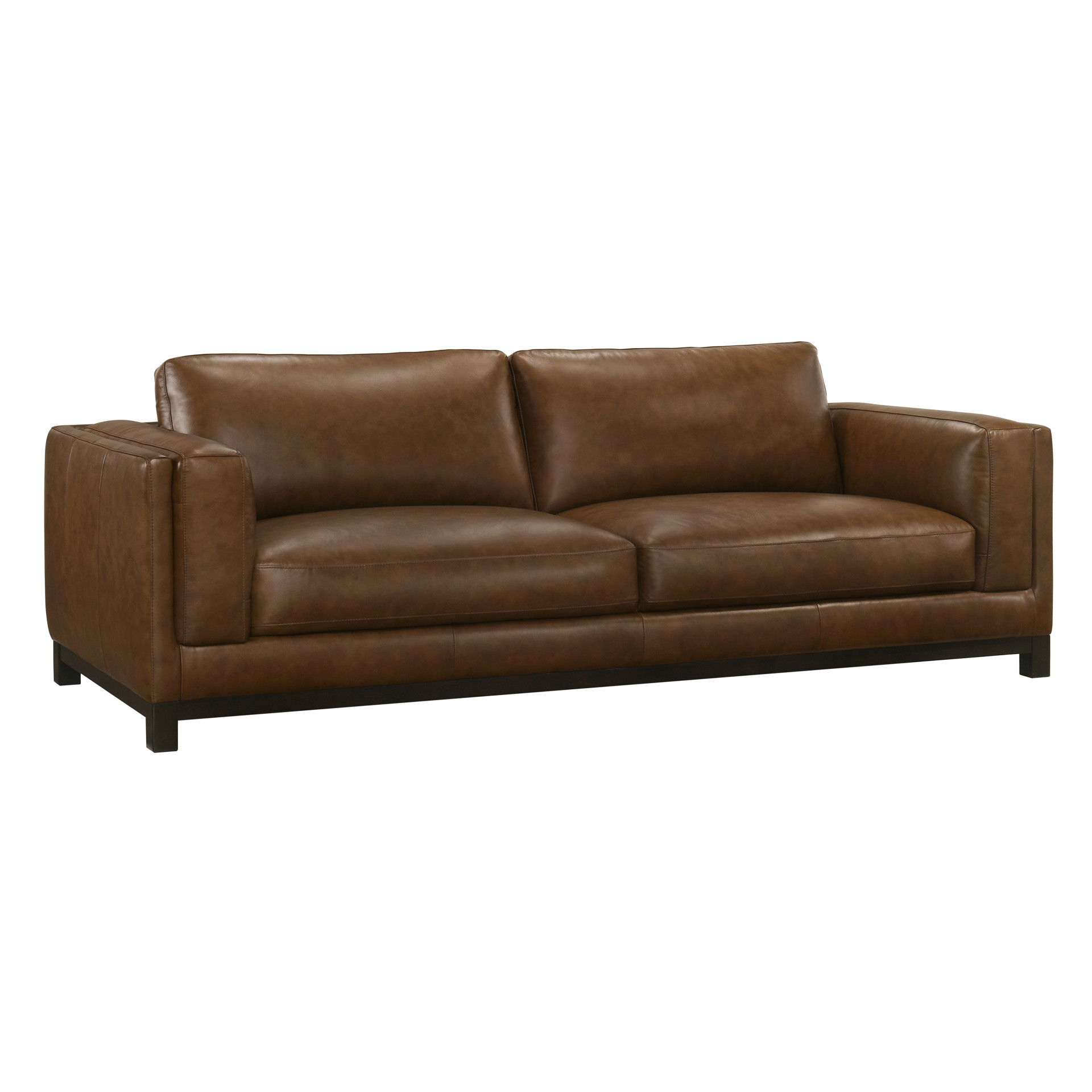 Sayer - Sofa - Brown, dark brown