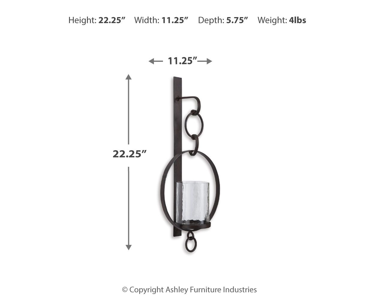 Ogaleesha - Wall Sconce - Brown