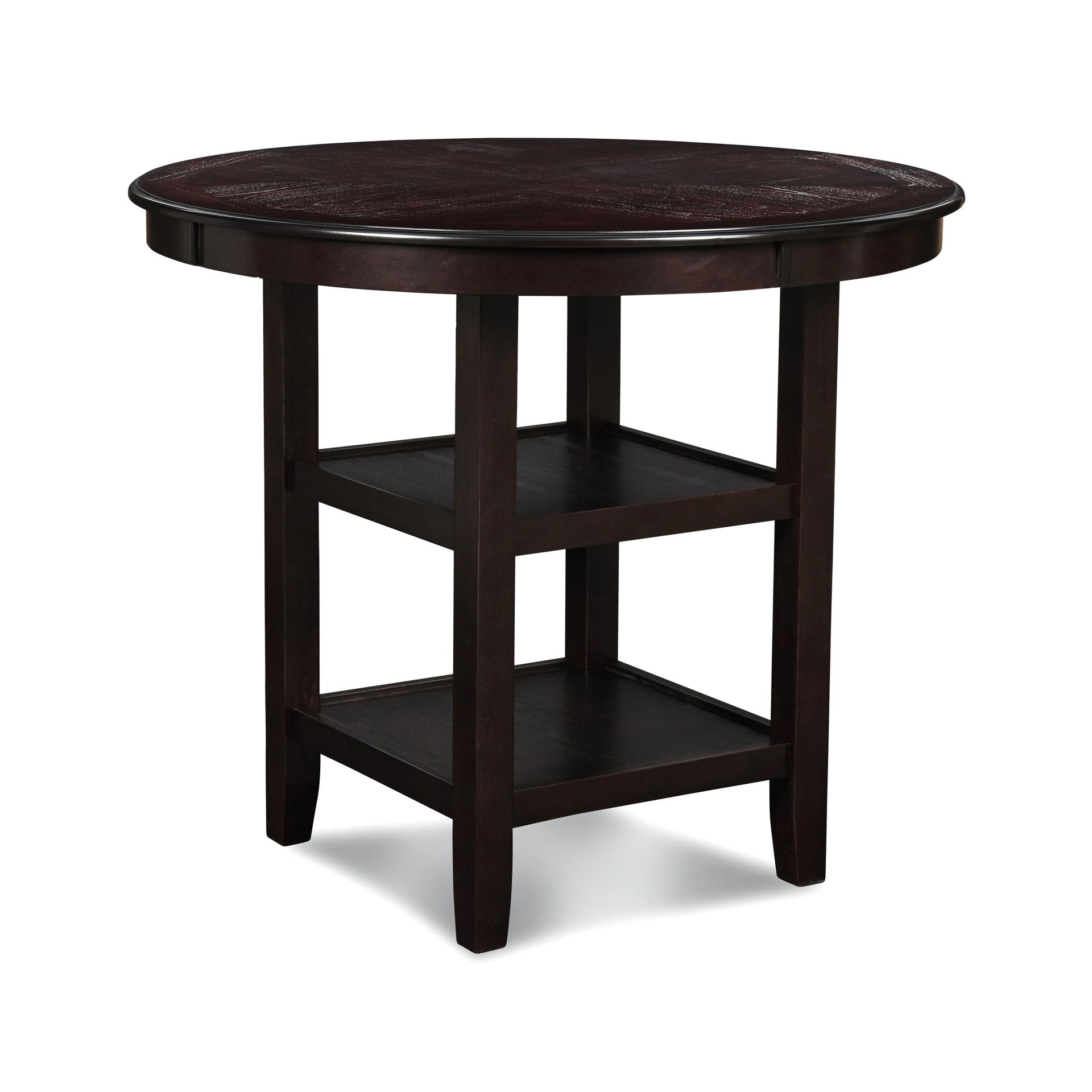 Gia - 5 Piece Round Counter Dining Set - Ebony