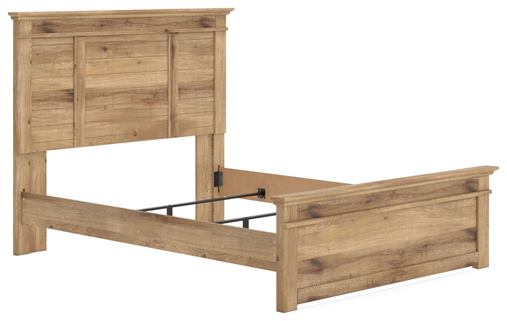 Ashley Furniture Makidern - Queen Panel Bed - Tan - Image 4