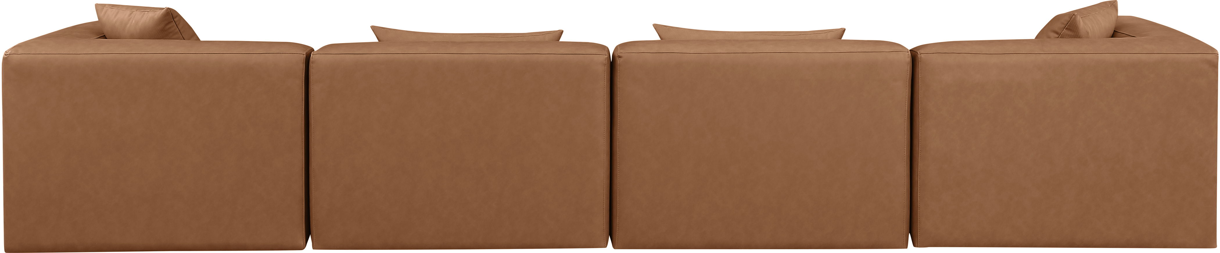 Cube - Modular 4 Piece Sofa - Brown