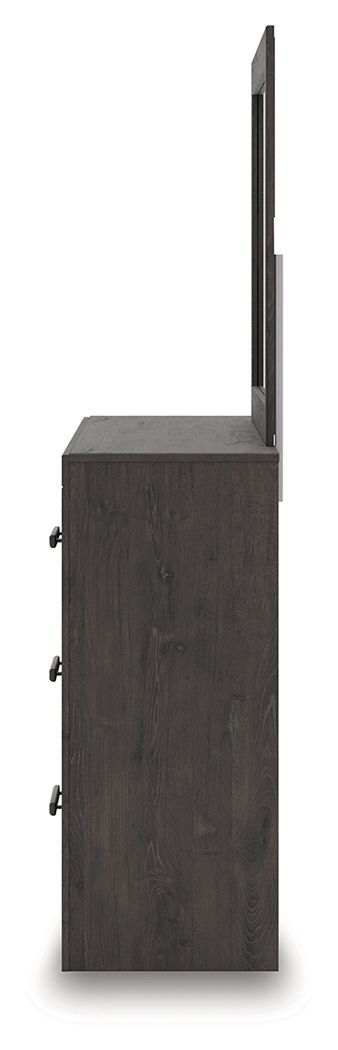 Ashley Furniture Prendonea - Dresser and Mirror - Charcoal - Image 7