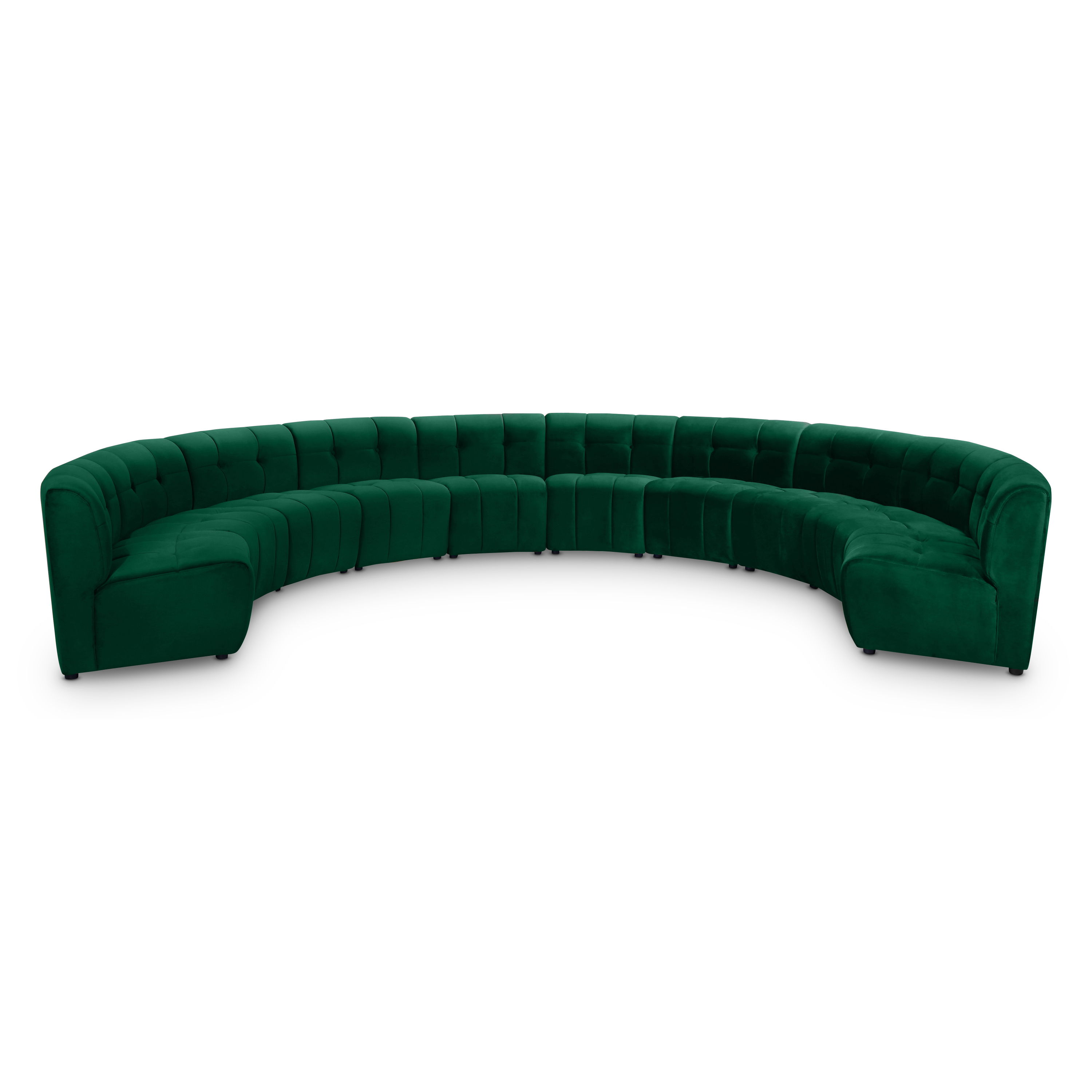Limitless - 10 Piece Modular Sectional - Green