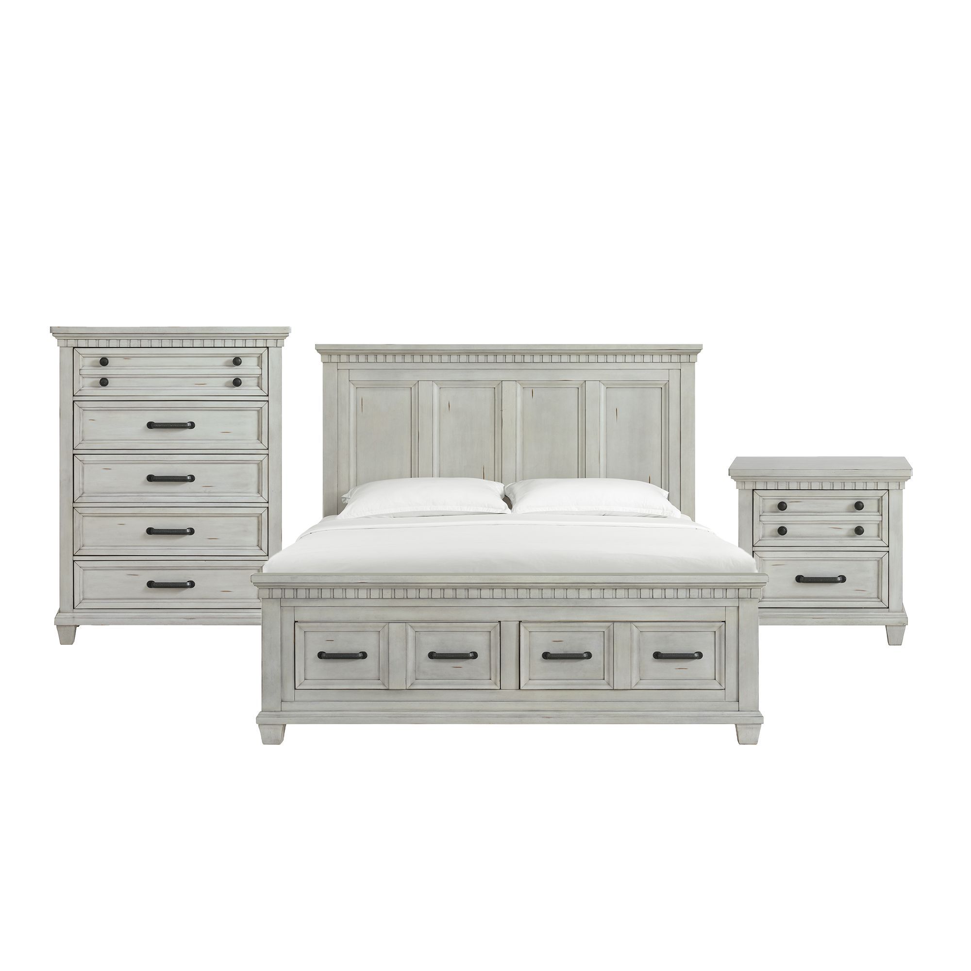 King · 3 Pc · Bedroom Set