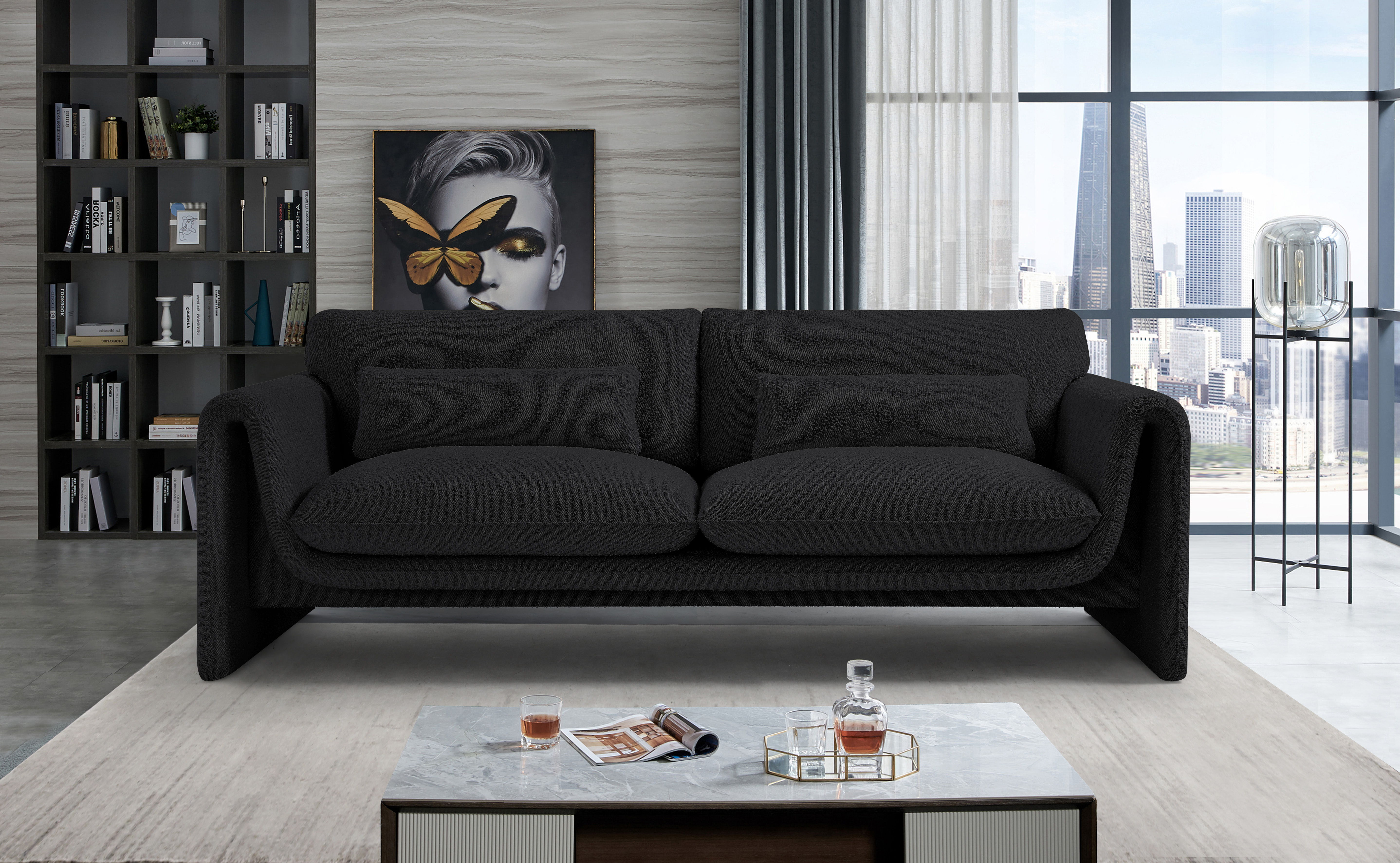 Stylus - Sofa - Black