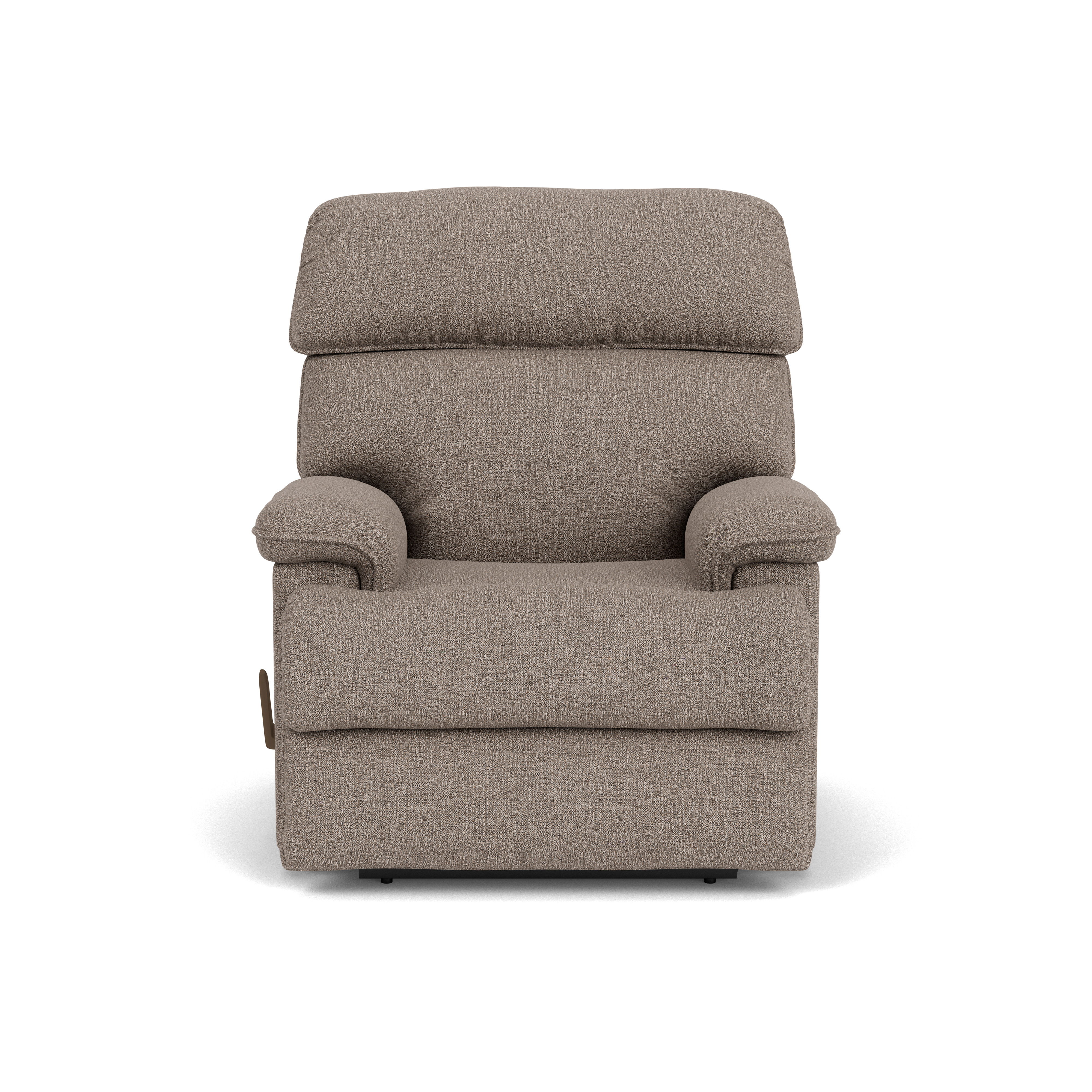 Geneva - Transitional Fabric Recliner, dark gray, view 4