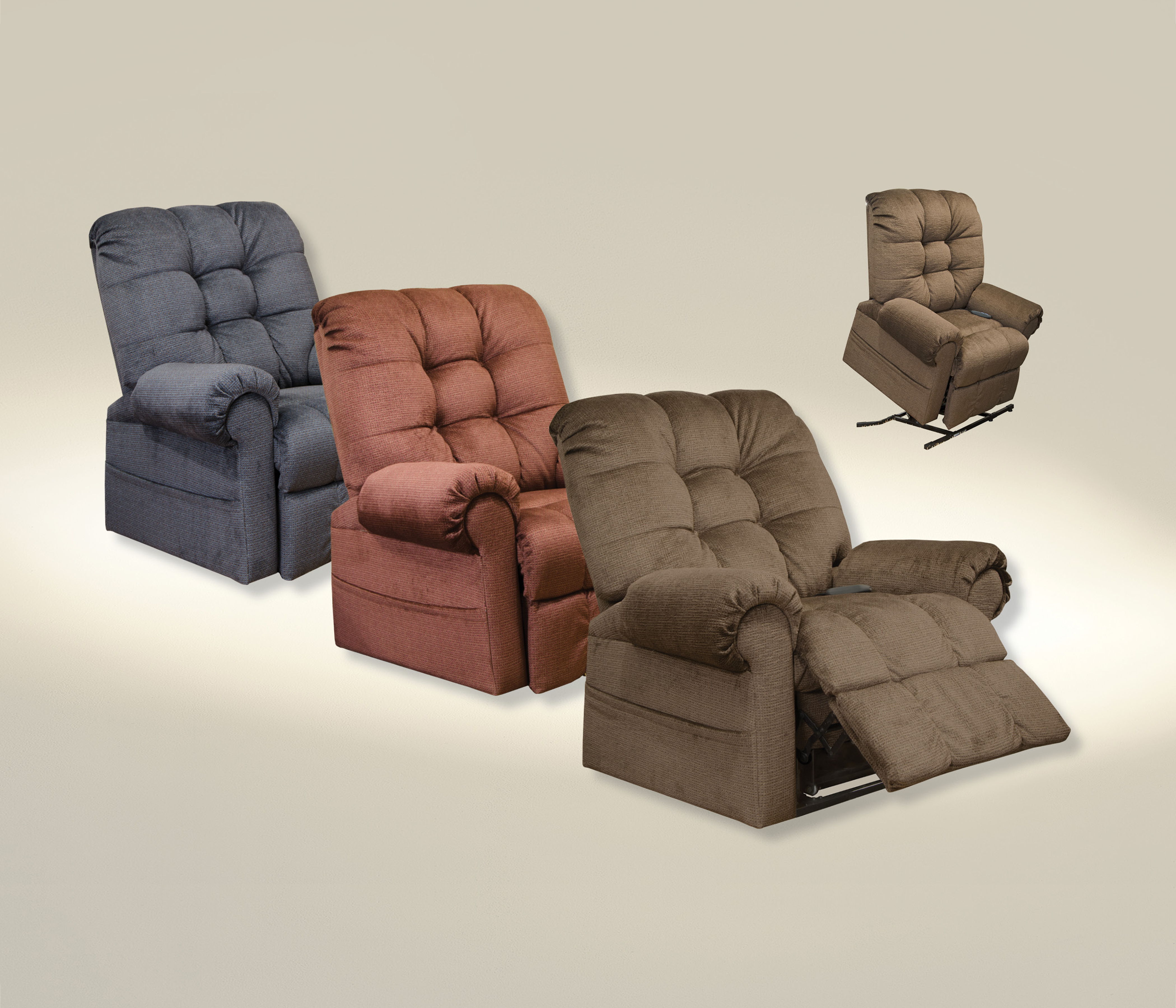 Omni - Powr Lift Chaise Recliner - Truffle