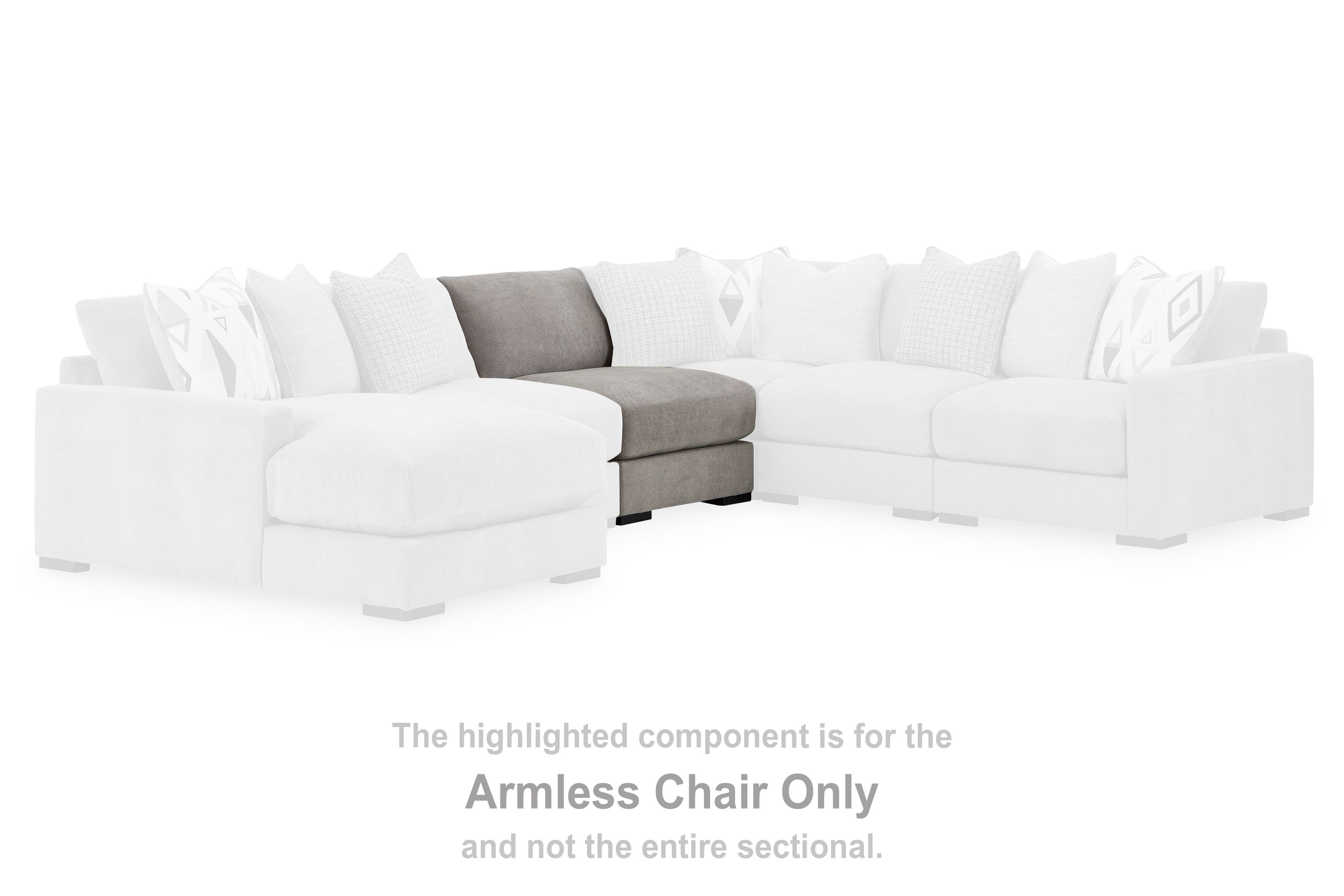 Aslan Court - Armless Chair - Pebble