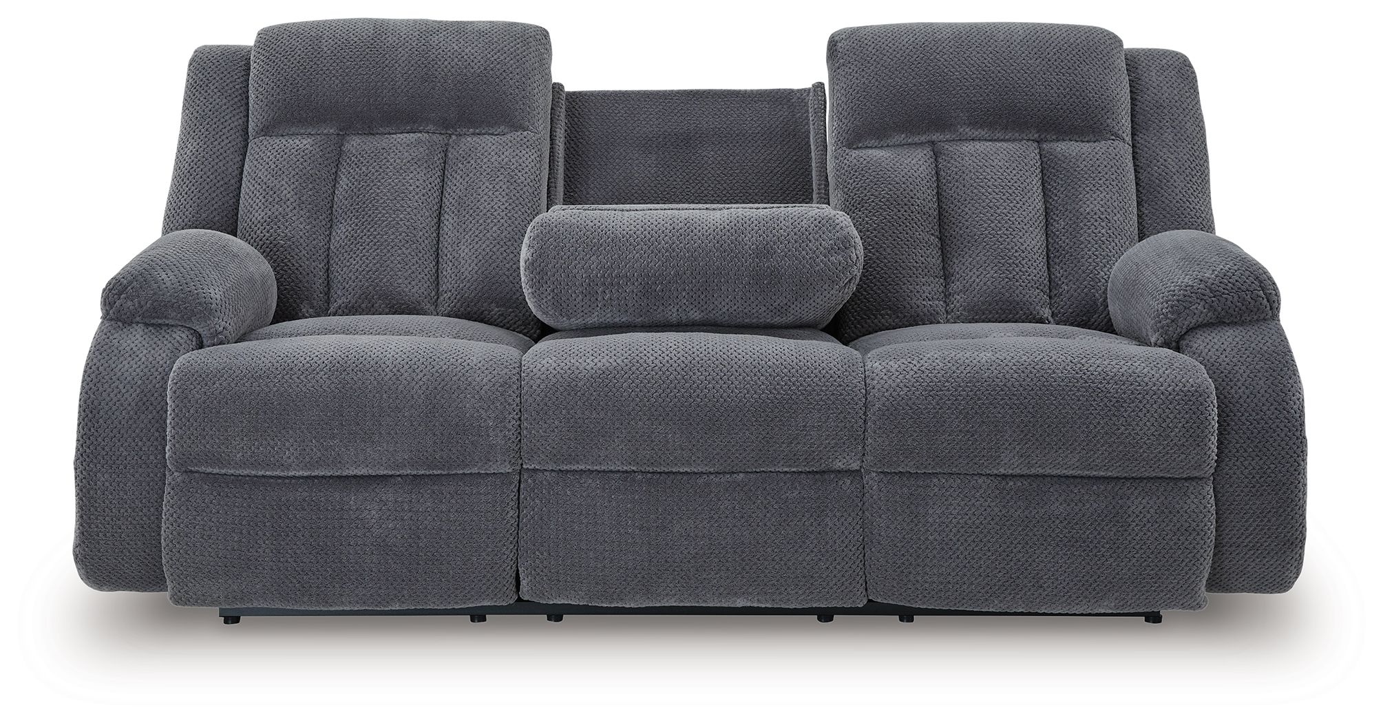 Ashley Furniture Observation - Reclining Power Sofa With Drop Down Table - Steel - Image 5