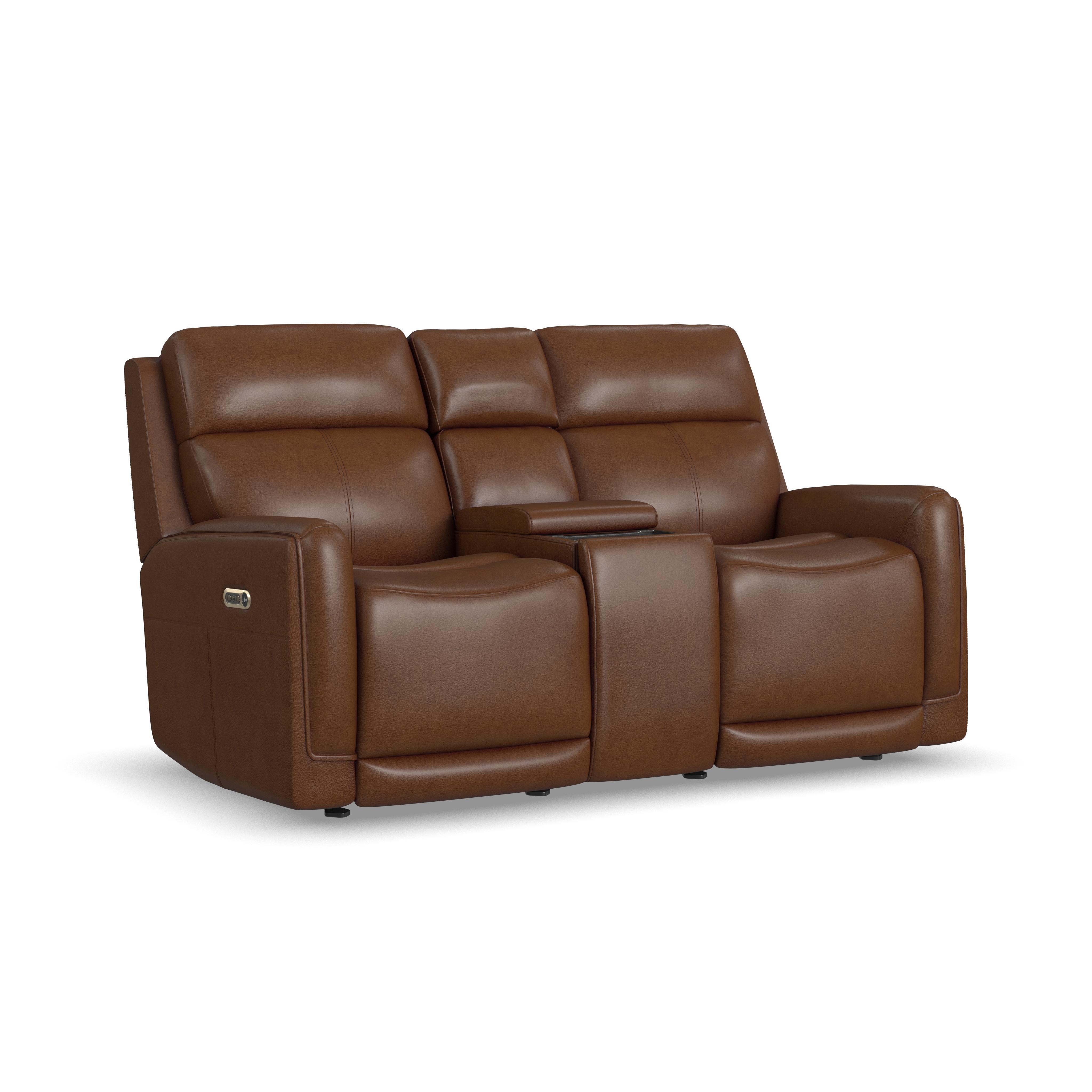 Alister - Power Gliding Loveseat With Console, Power Headrests & Lumbar - Sedona Image