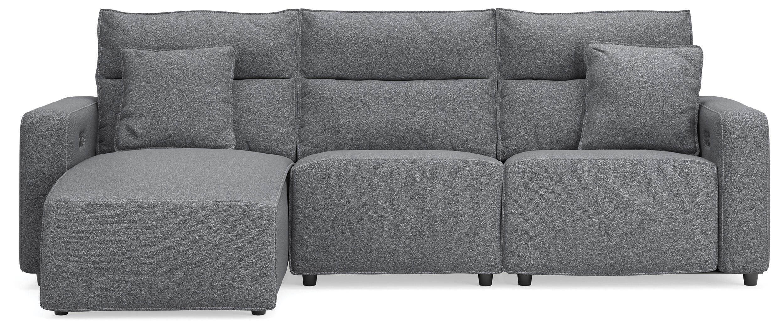 3 Pc · Power Reclining Sofa With LAF Press Back Power Chaise