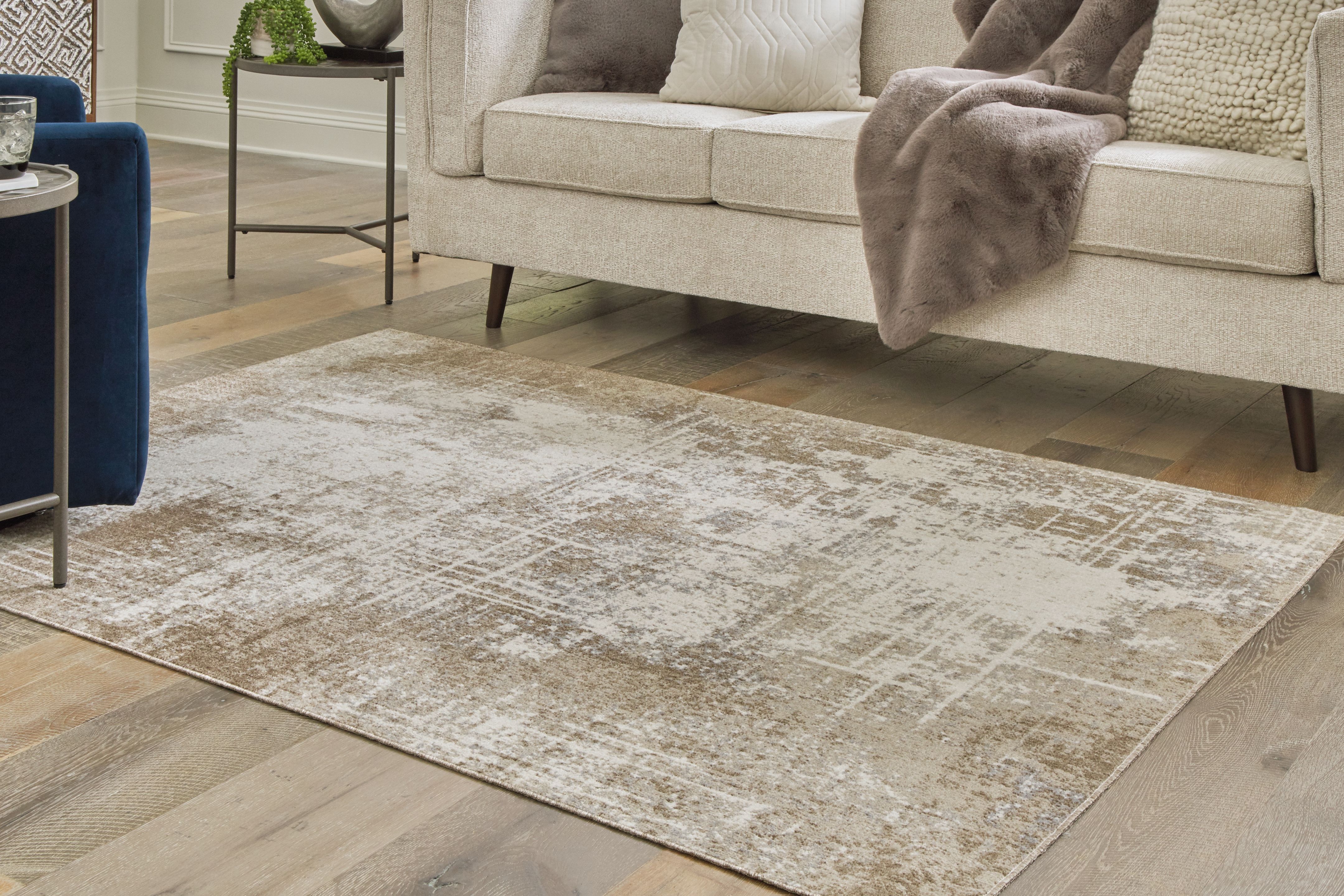 Ashley Furniture Grifflain - 5' x 7' Rug - Tan / Brown / Gray - Image 2