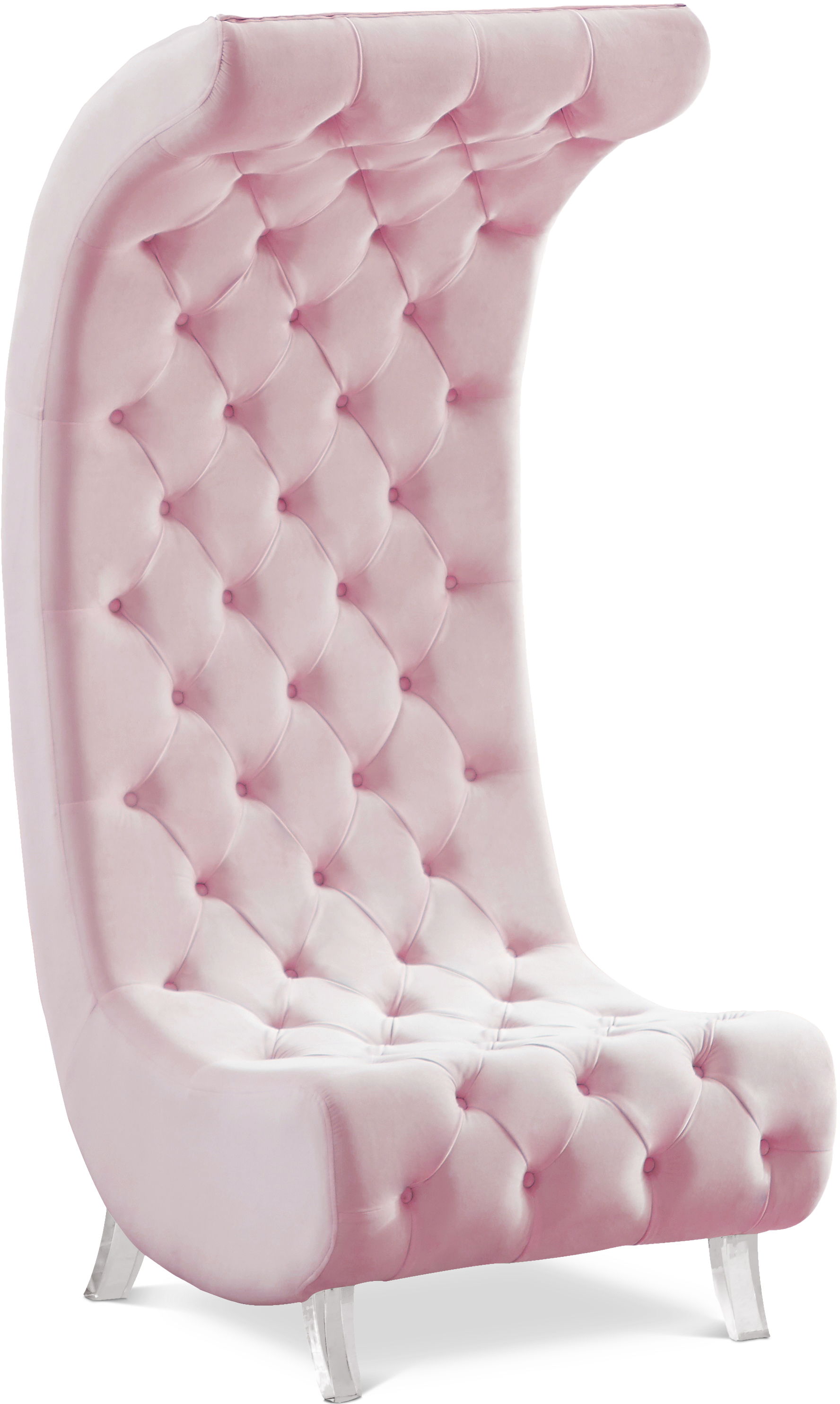 Crescent - Accent Chair - Pink