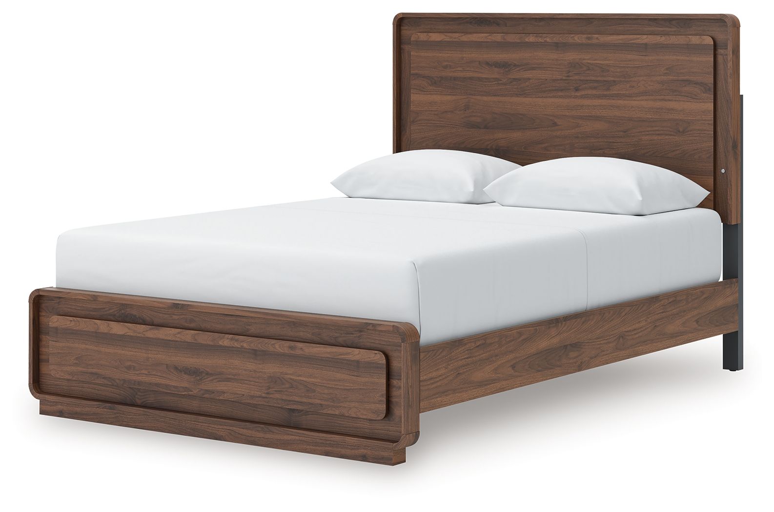 Ashley Furniture Fortlorn - Queen Panel Bed - Walnut Brown - Image 4