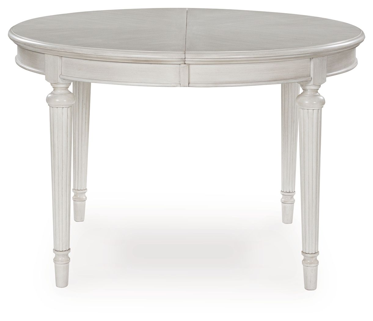 Ashley Furniture Montelaine - Oval Dining Room Extension Table - Antique White - Image 5
