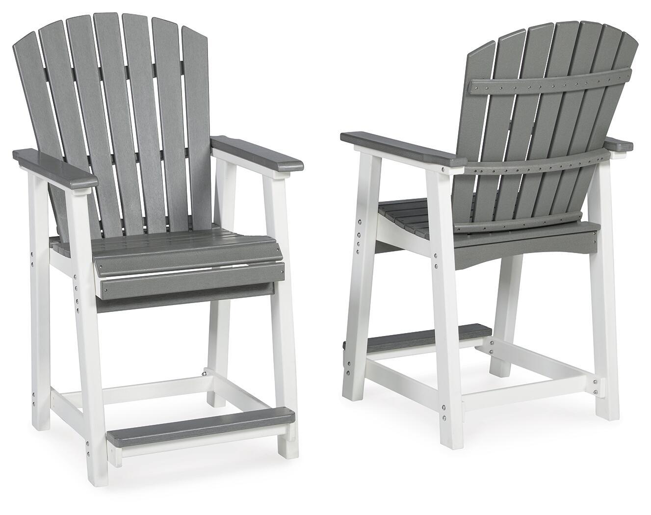Transville - Barstool (Set of 2) - Gray / White, gray, view 3
