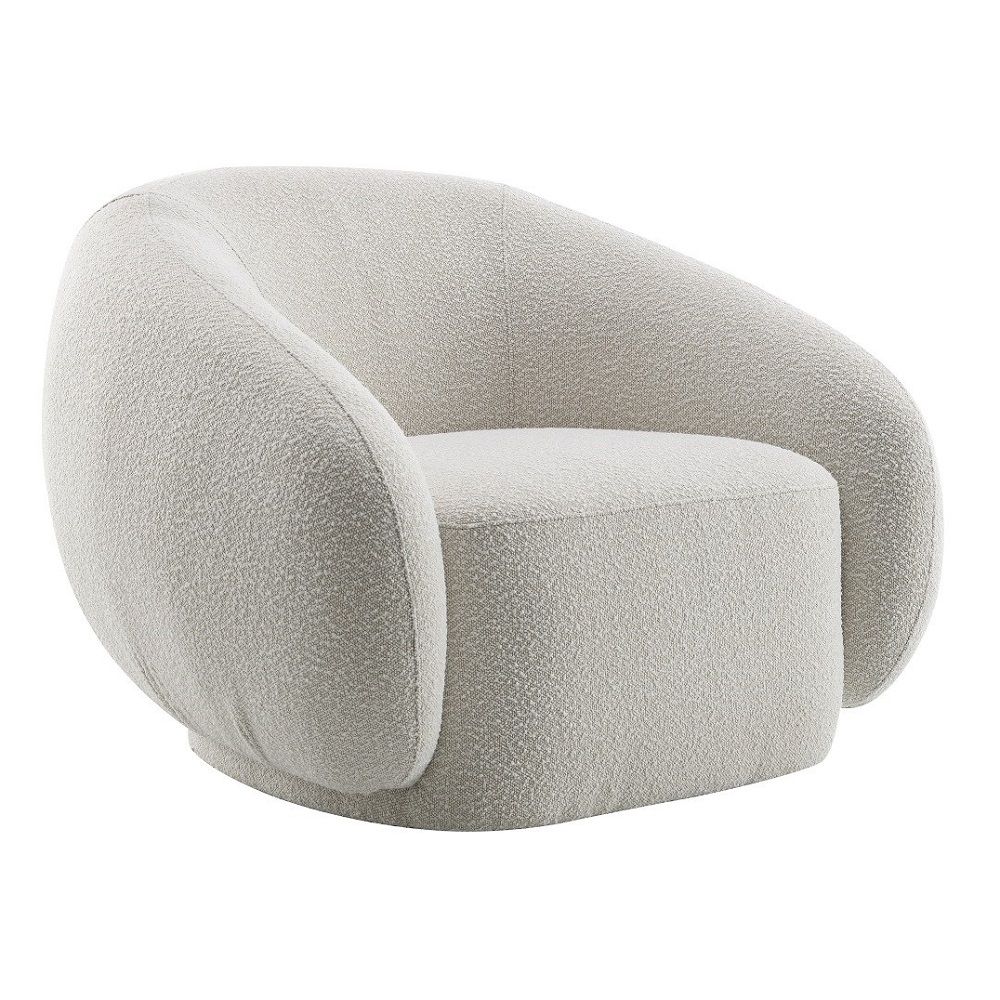 Isabel - Chair With Swivel - Beige Boucle, beige, view 2