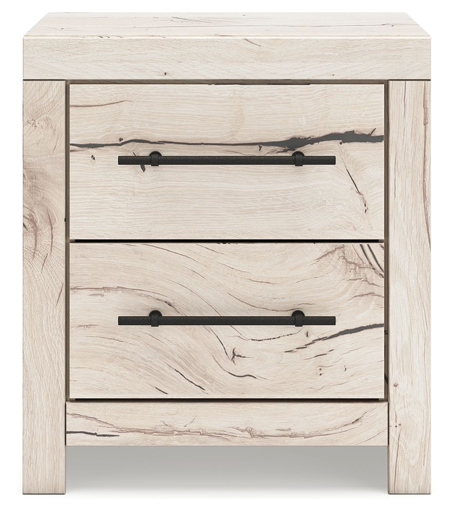 Ashley Furniture Lawroy - Two Drawer Night Stand - Light Natural - Image 5