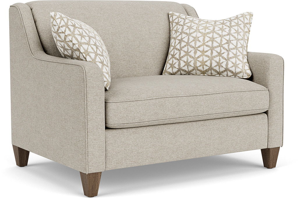 Holly - Fabric Stationary Twin Sleeper, light gray