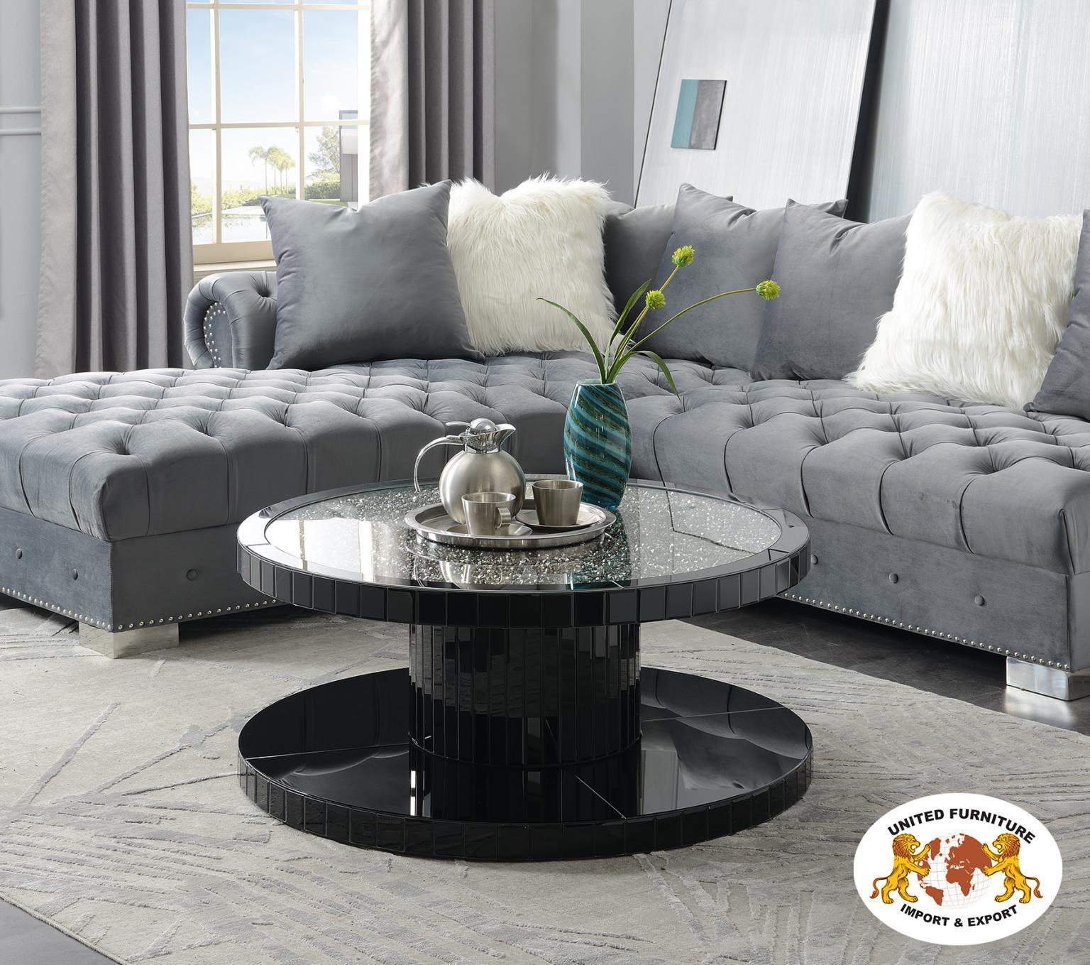 G-135 - Glamour End Table - Black