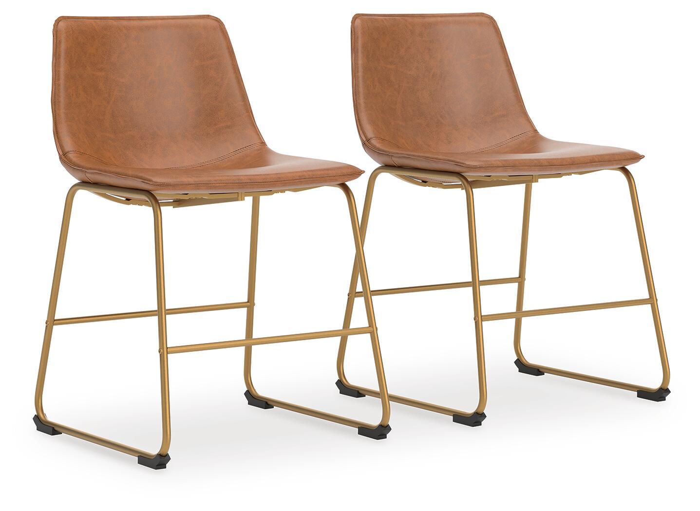 Ciabori – Dining Upholstered Side Chair (Set of 2) – Brown / Gold