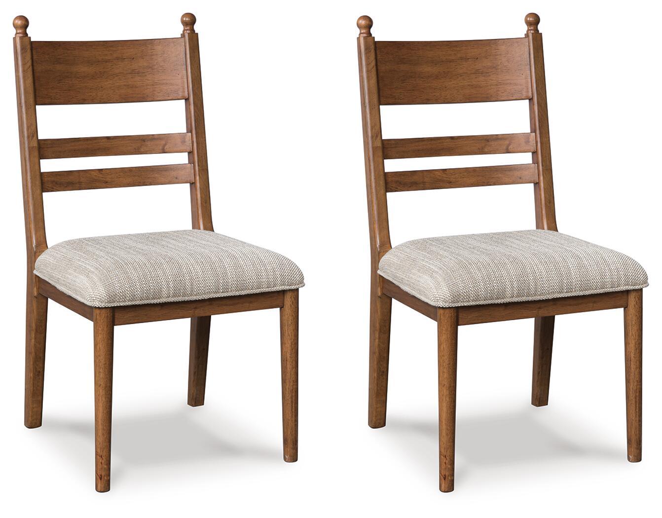 Greddinton – Dining Upholstered Side Chair (Set of 2) – Brown