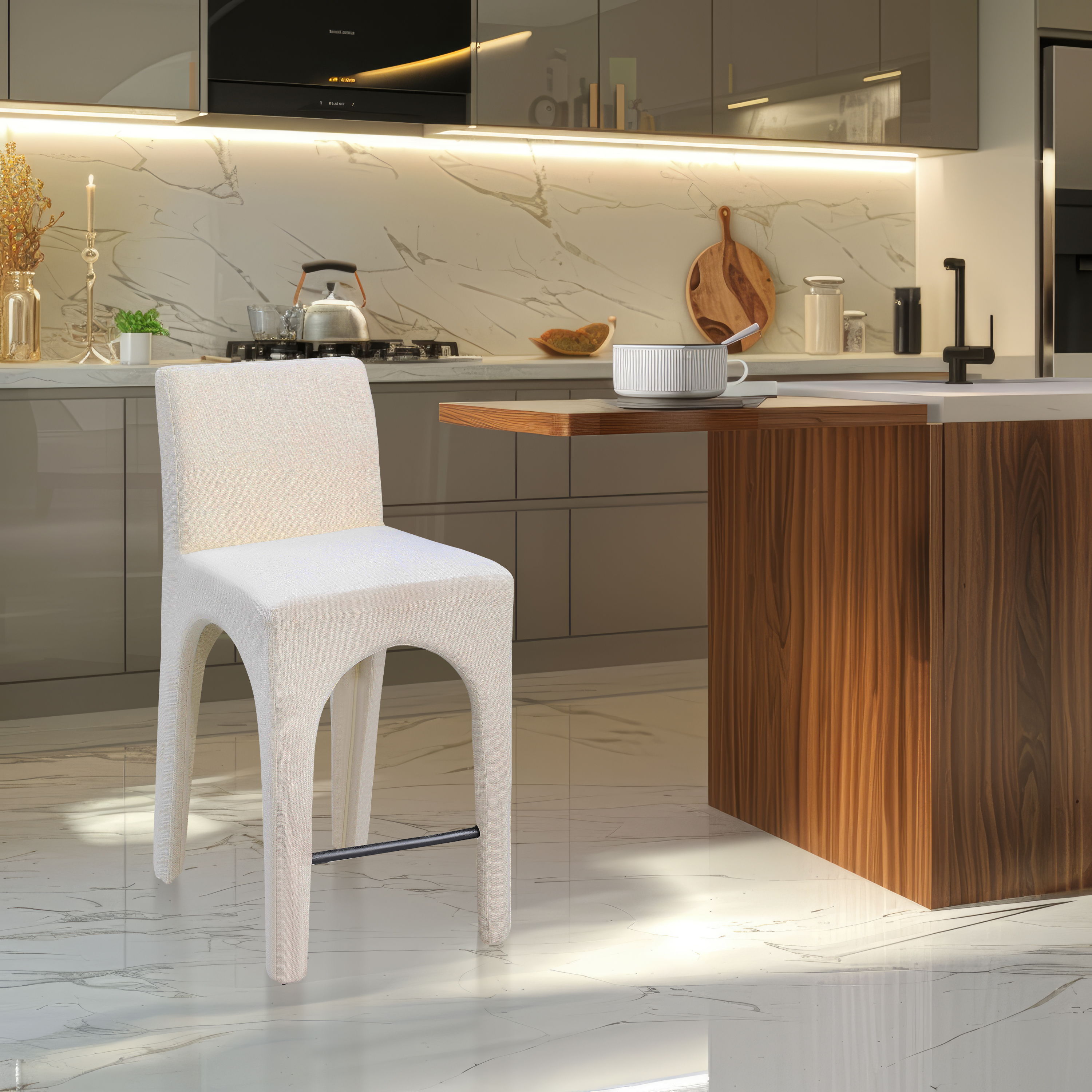 Gramercy - Stool - Beige