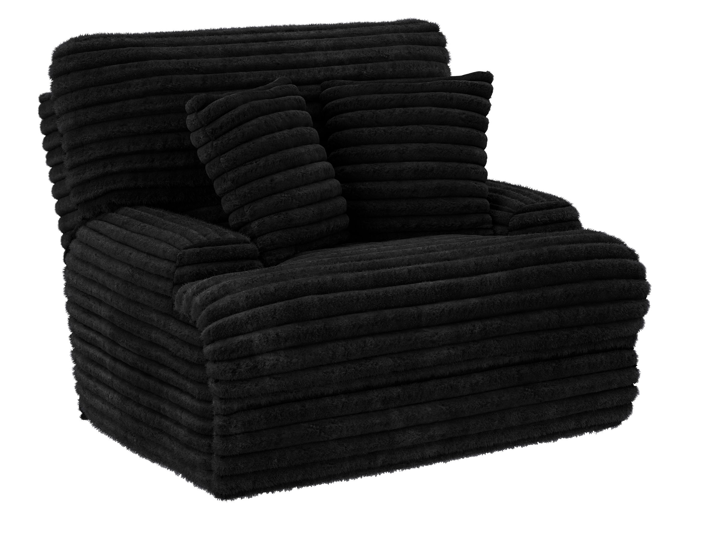 Cushy - Power Headrest Deep Seat Recliner - Black