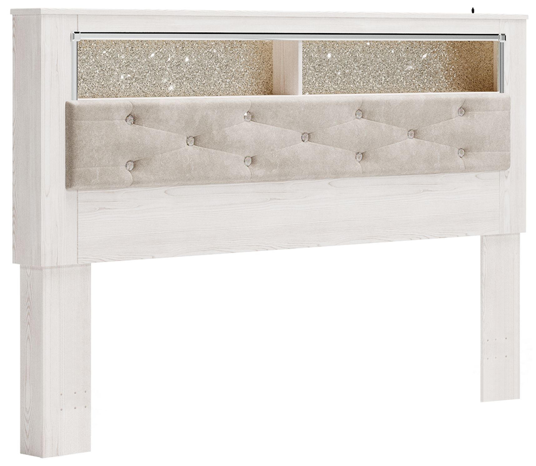 Altyra – King UPH Panel Bookcase HDBD – White