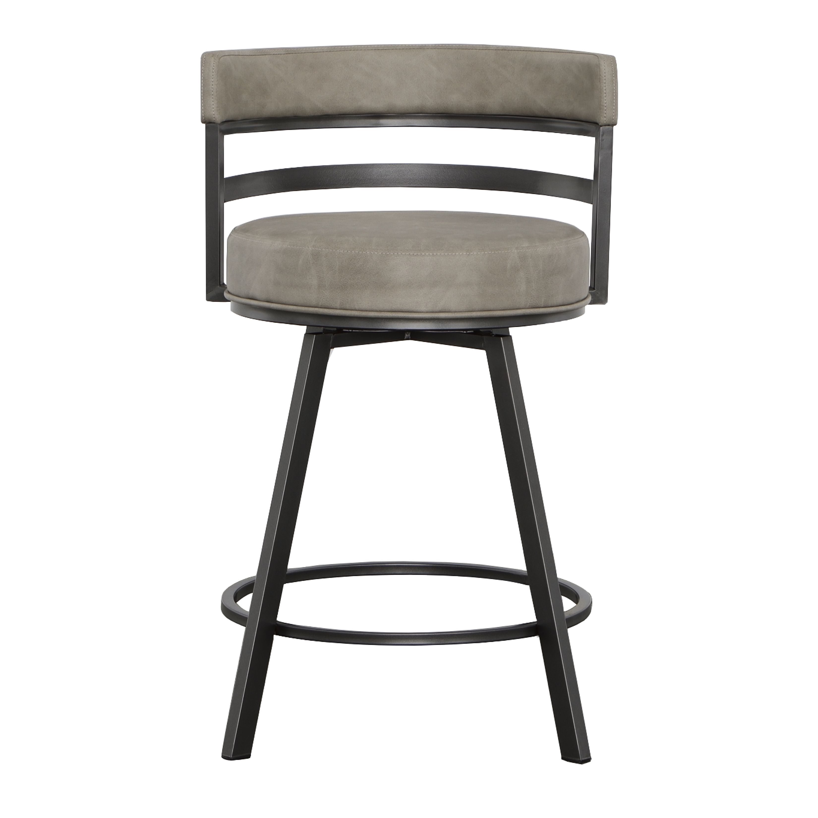 Gene - Swivel Counter Stool - Dark Gray