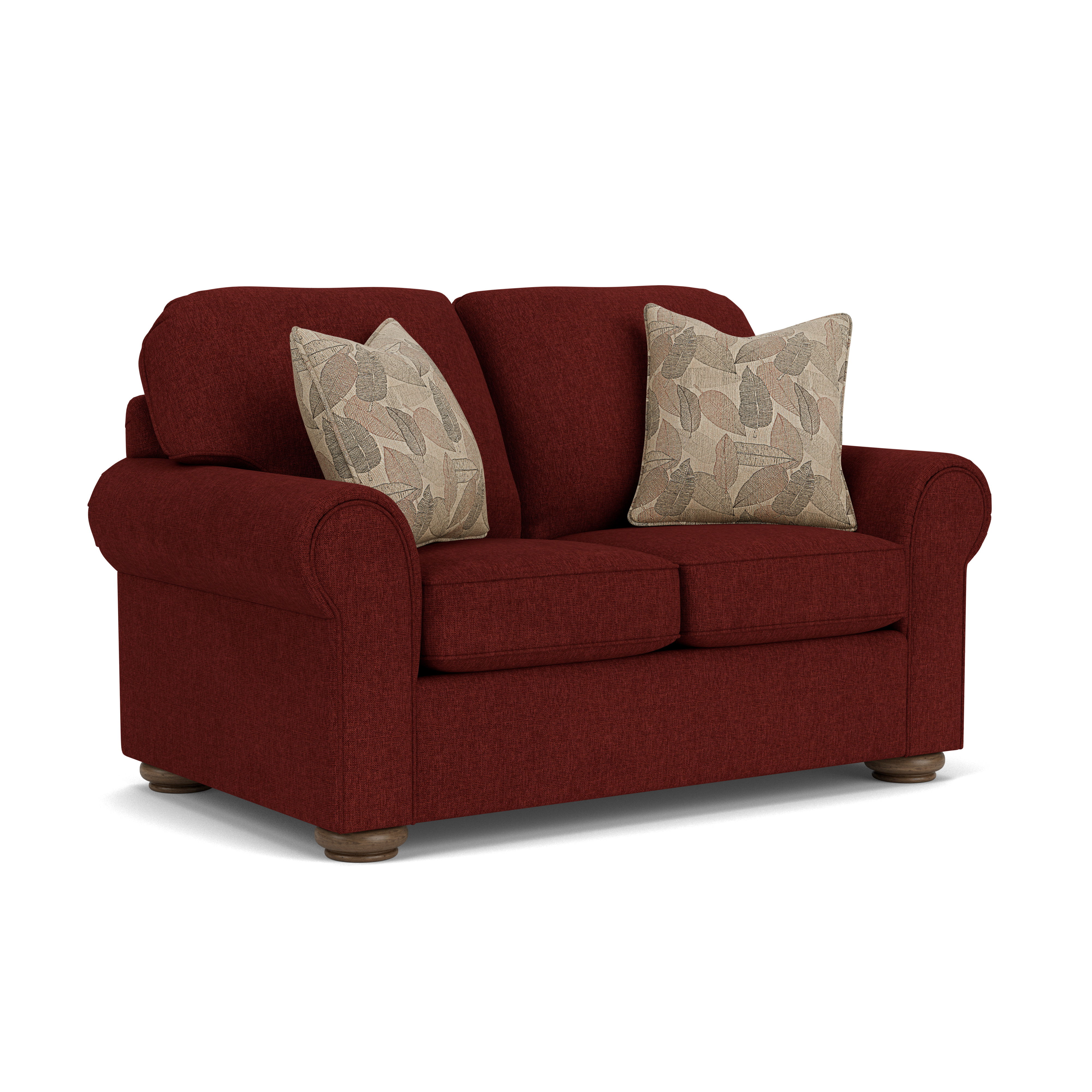 Preston - Fabric Loveseat, dark gray, view 2