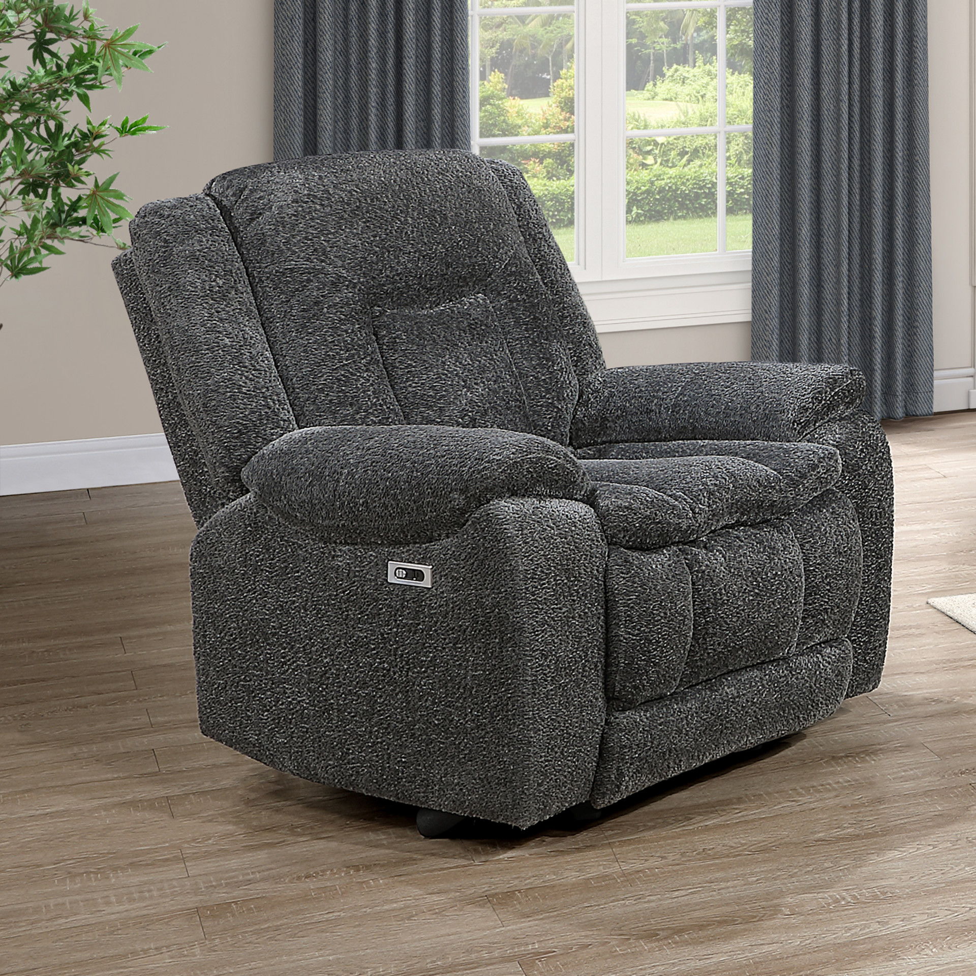 Glider Recliner With Power Footrest