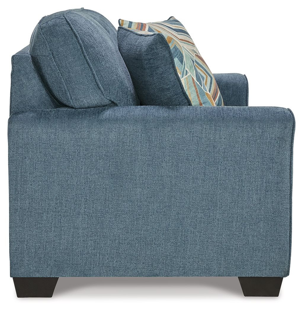 Ashley Furniture Cashton - Loveseat - Blue - Image 4