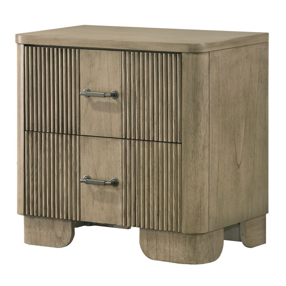 Lakkari - Nightstand - Antique Oak, light brown, view 2