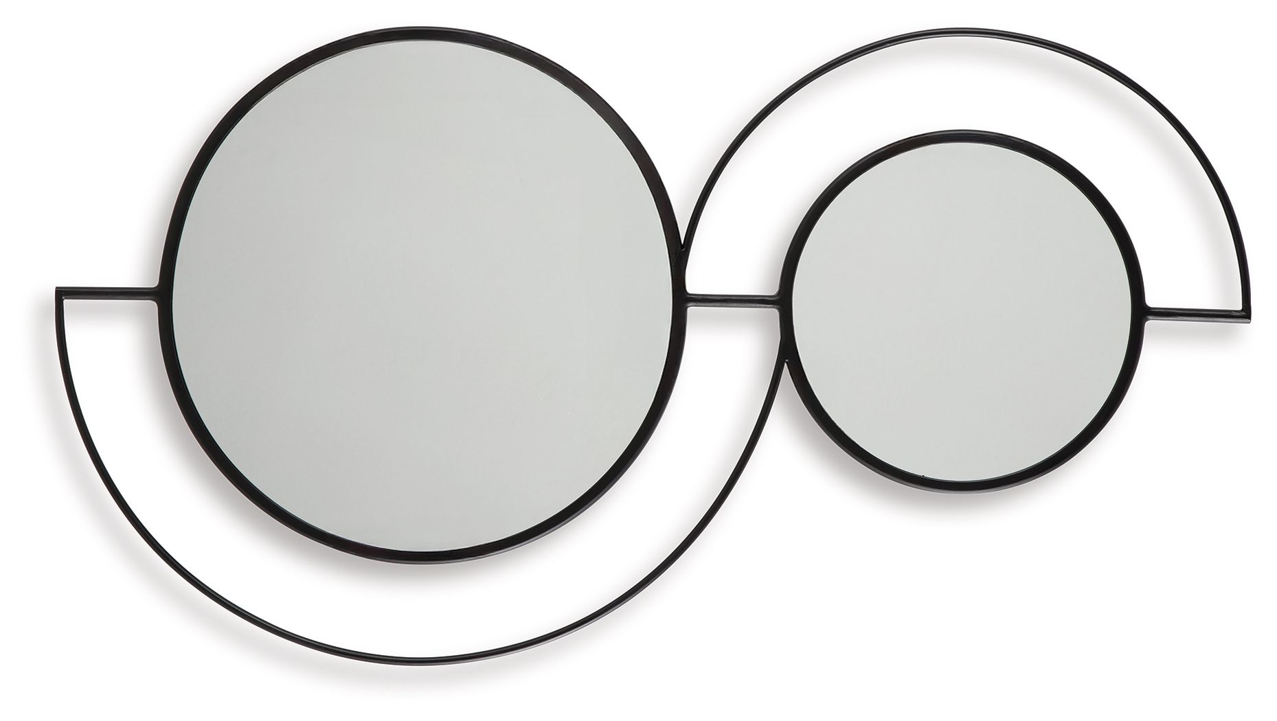 Shayham - Accent Mirror - Black, black, view 4