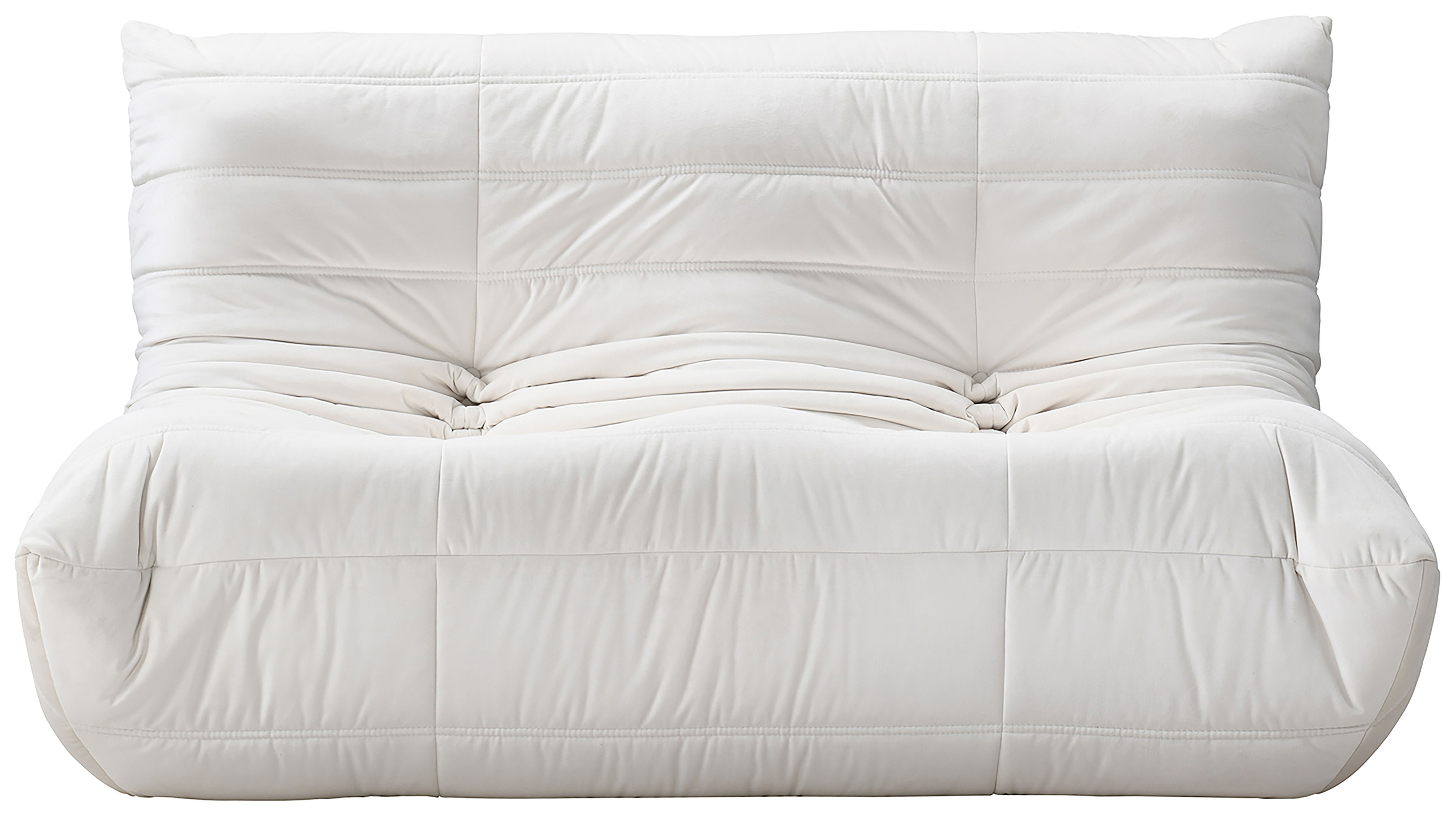 Relax - Velvet 54.75" Upholstered Loveseat - Cream
