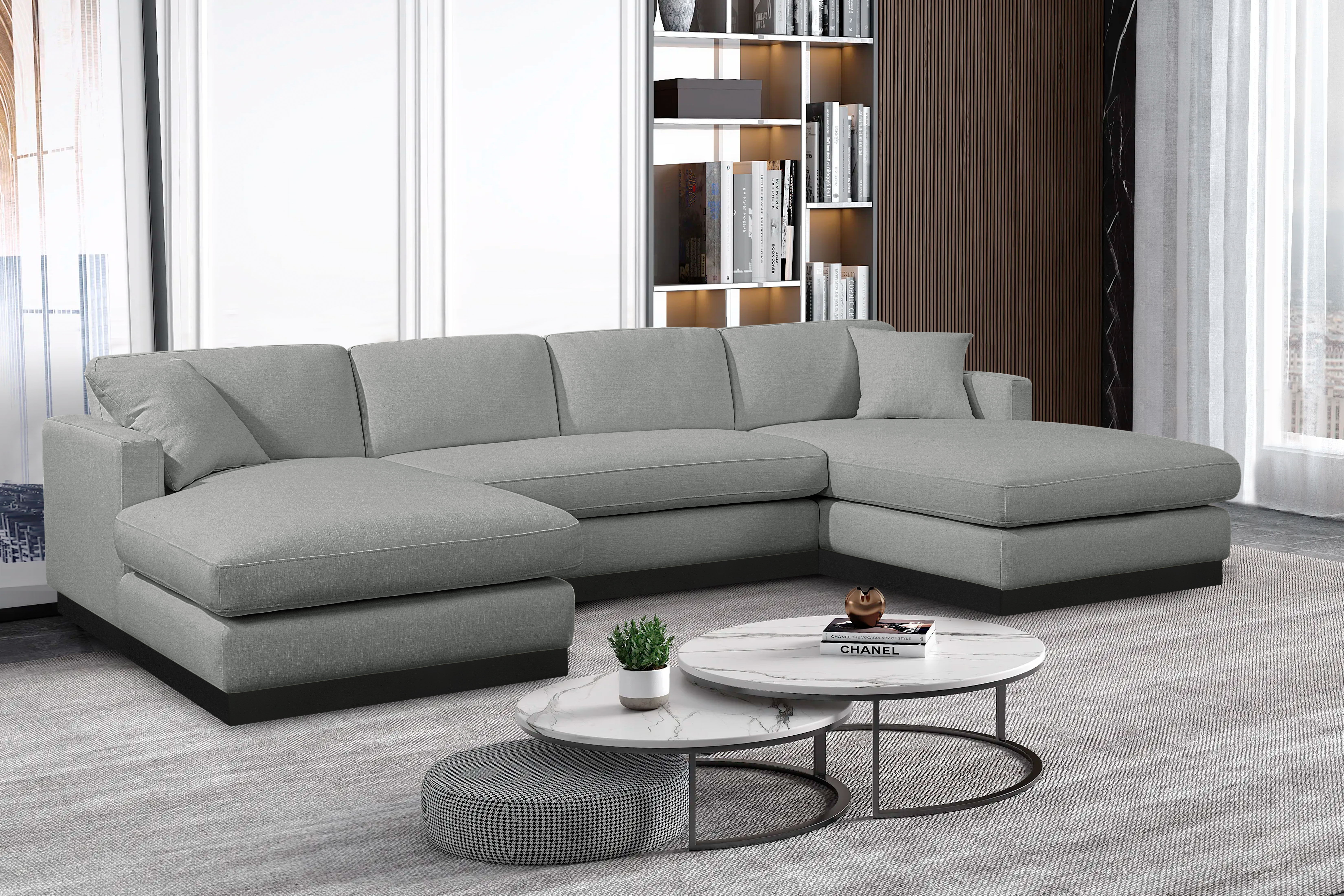 Johanna - 3 Piece Sectional - Gray