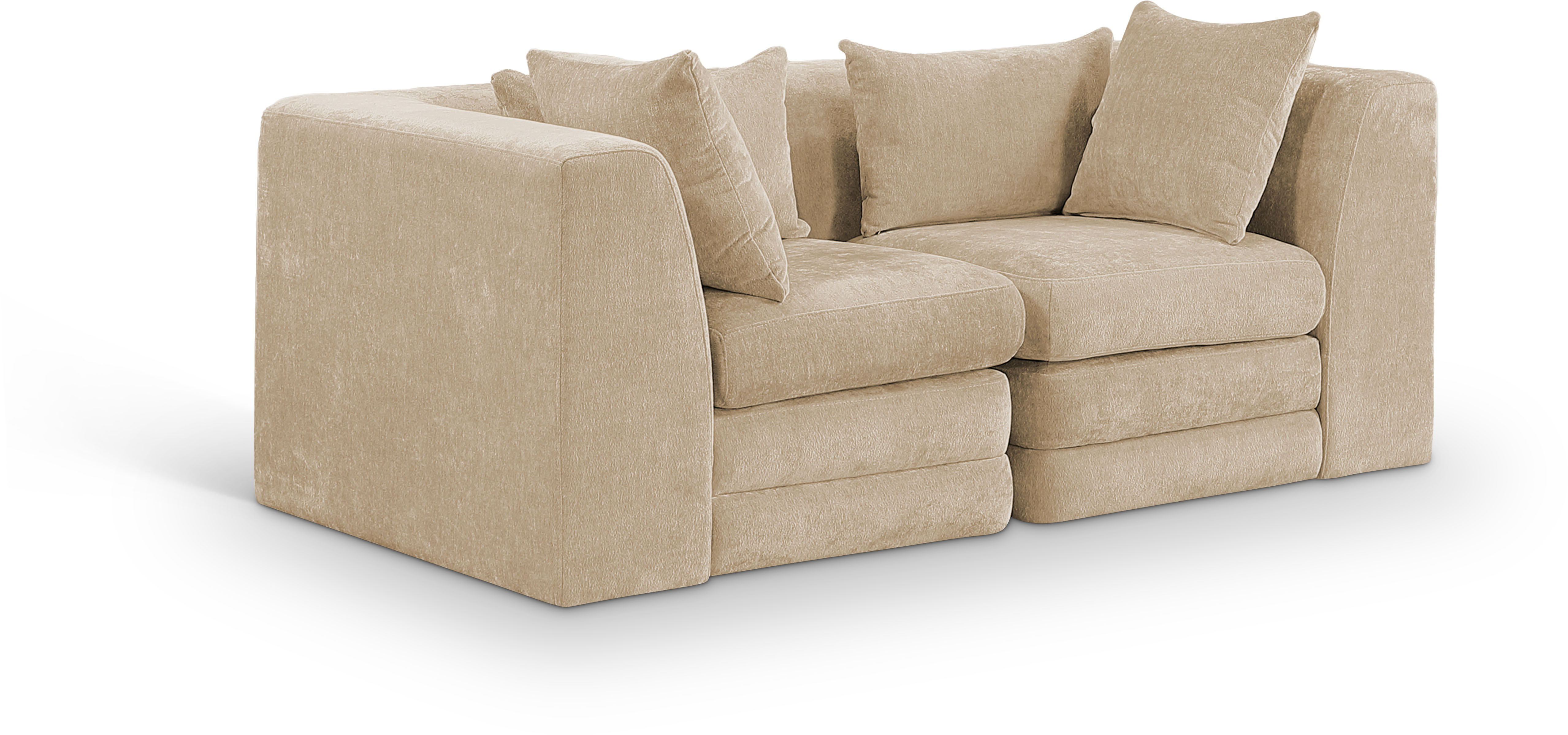 2 Pc · 76" Upholstered Modular Loveseat