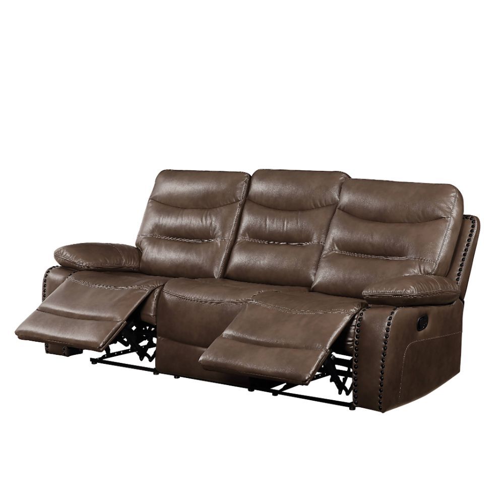 Aashi - Motion Sofa - Brown Leather-Gel Match, dark brown, view 4
