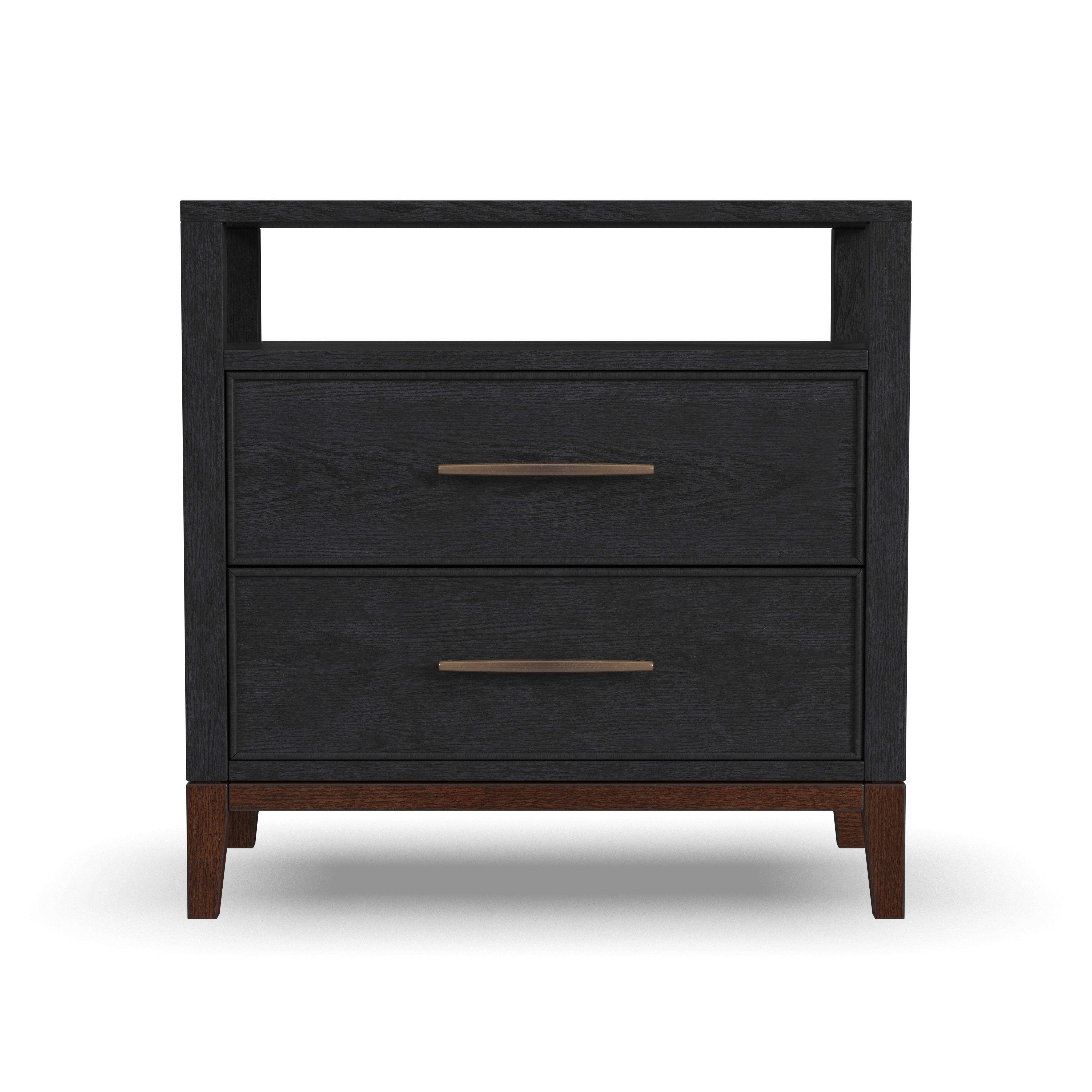Waterfall - Nightstand - Black, black, view 2