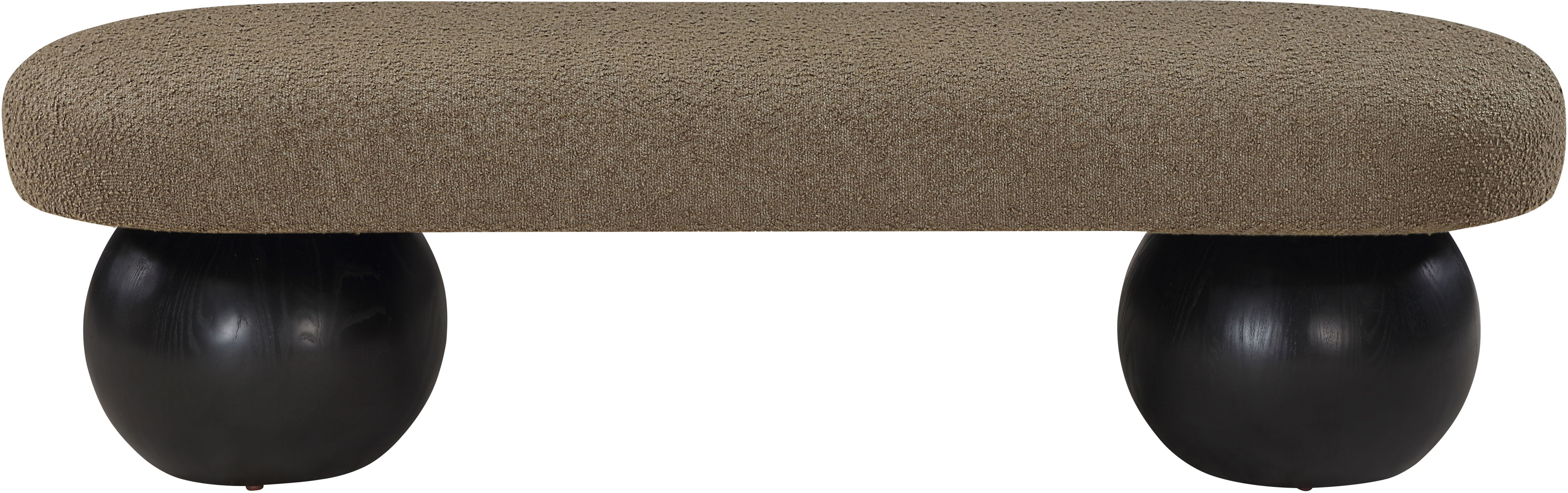 Bowie - Bench With Black Base - Olive