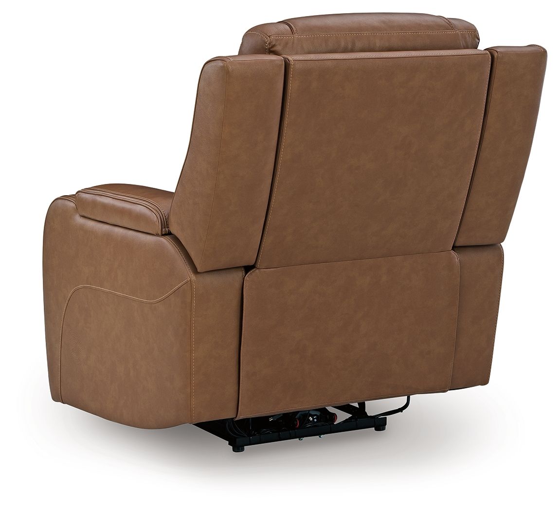 Ashley Furniture Knightington - Power Recliner With Audio Seating - Caramel - Image 5