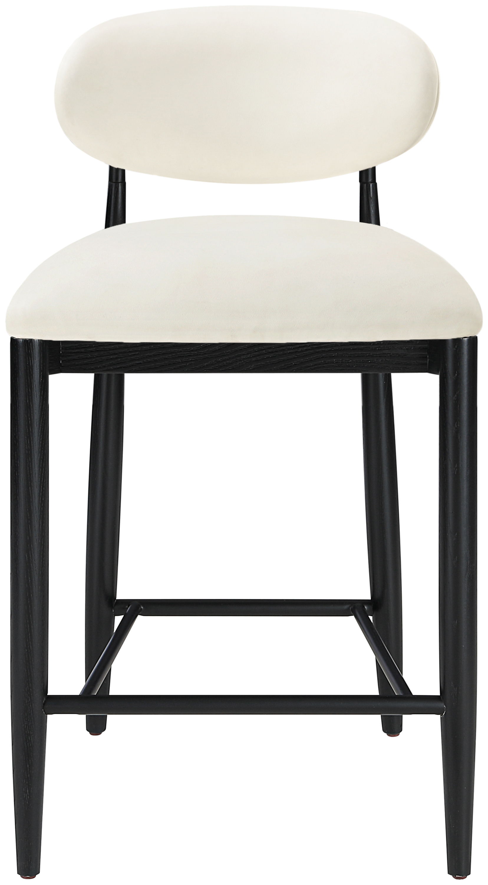 Riccio - Vegan Leather Stool - Cream