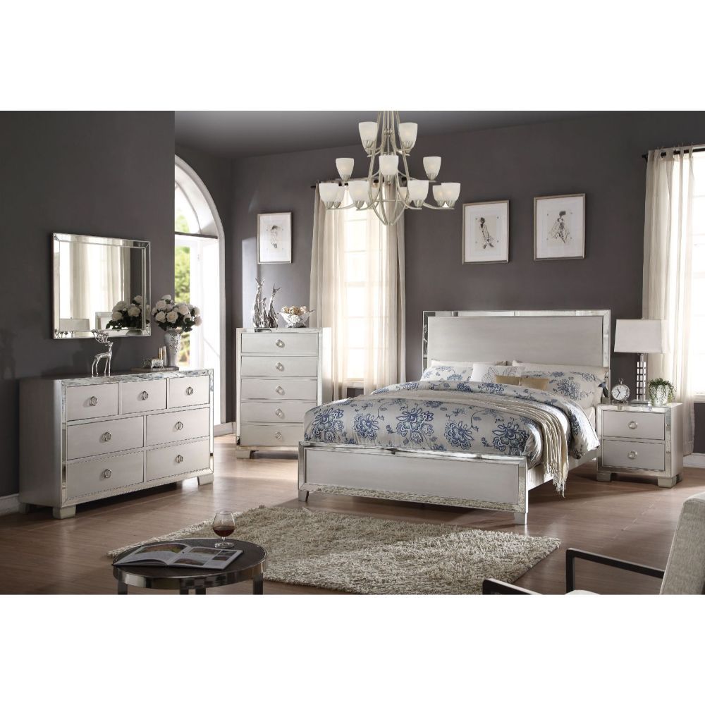 Voeville II - Eastern King Bed - Platinum, silver, view 2