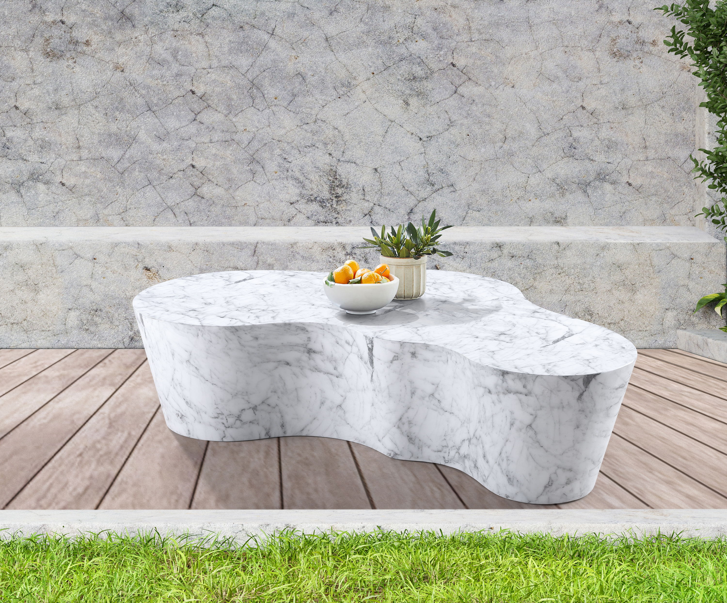 Monza - Concrete Coffee Table - White