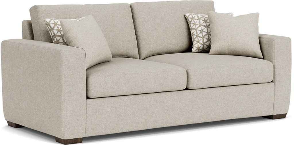 Collins - Fabric Two-Cushion Sofa, dark gray, view 2