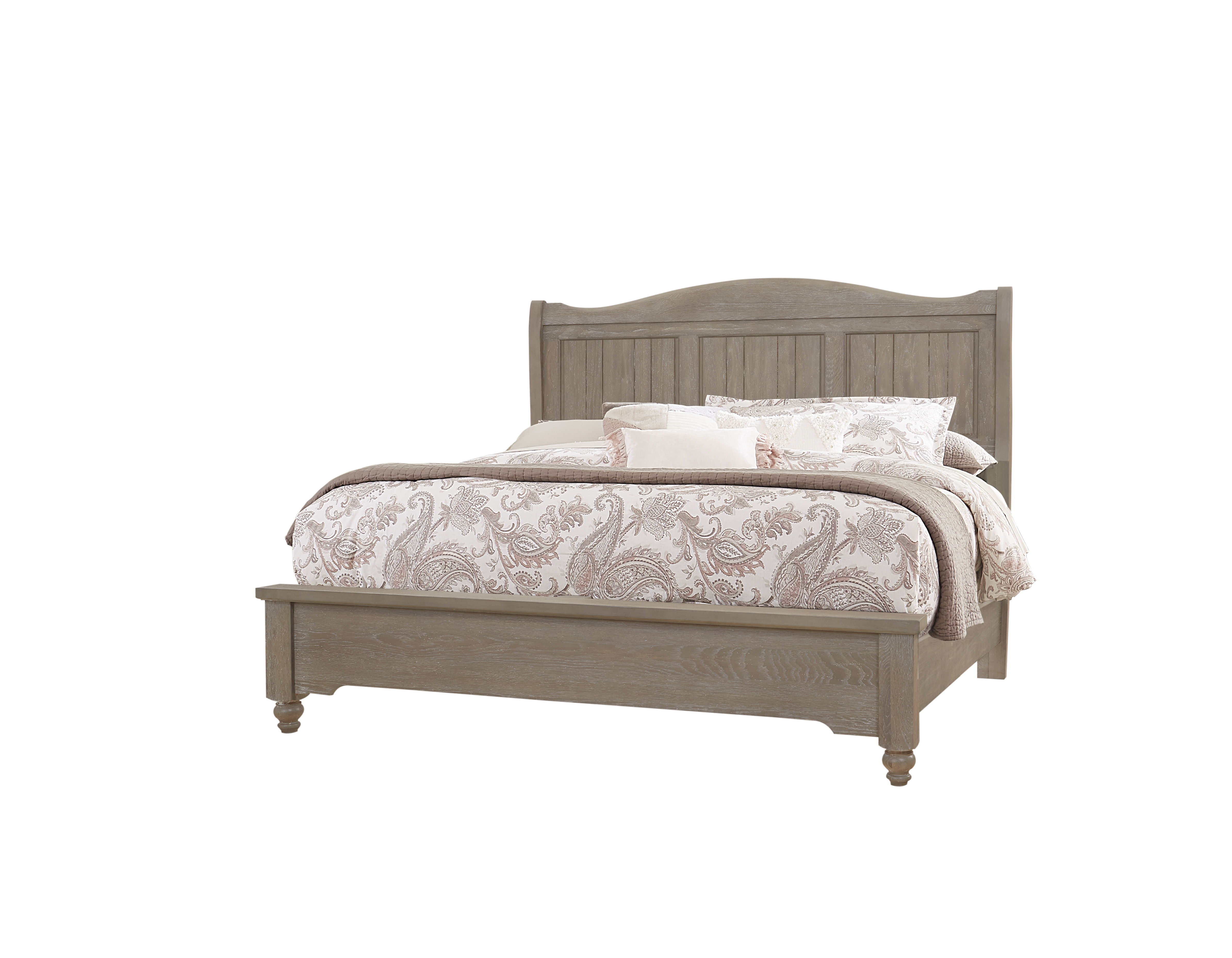 Vaughan-Bassett Heritage - California King Sleigh Bed - Greystone