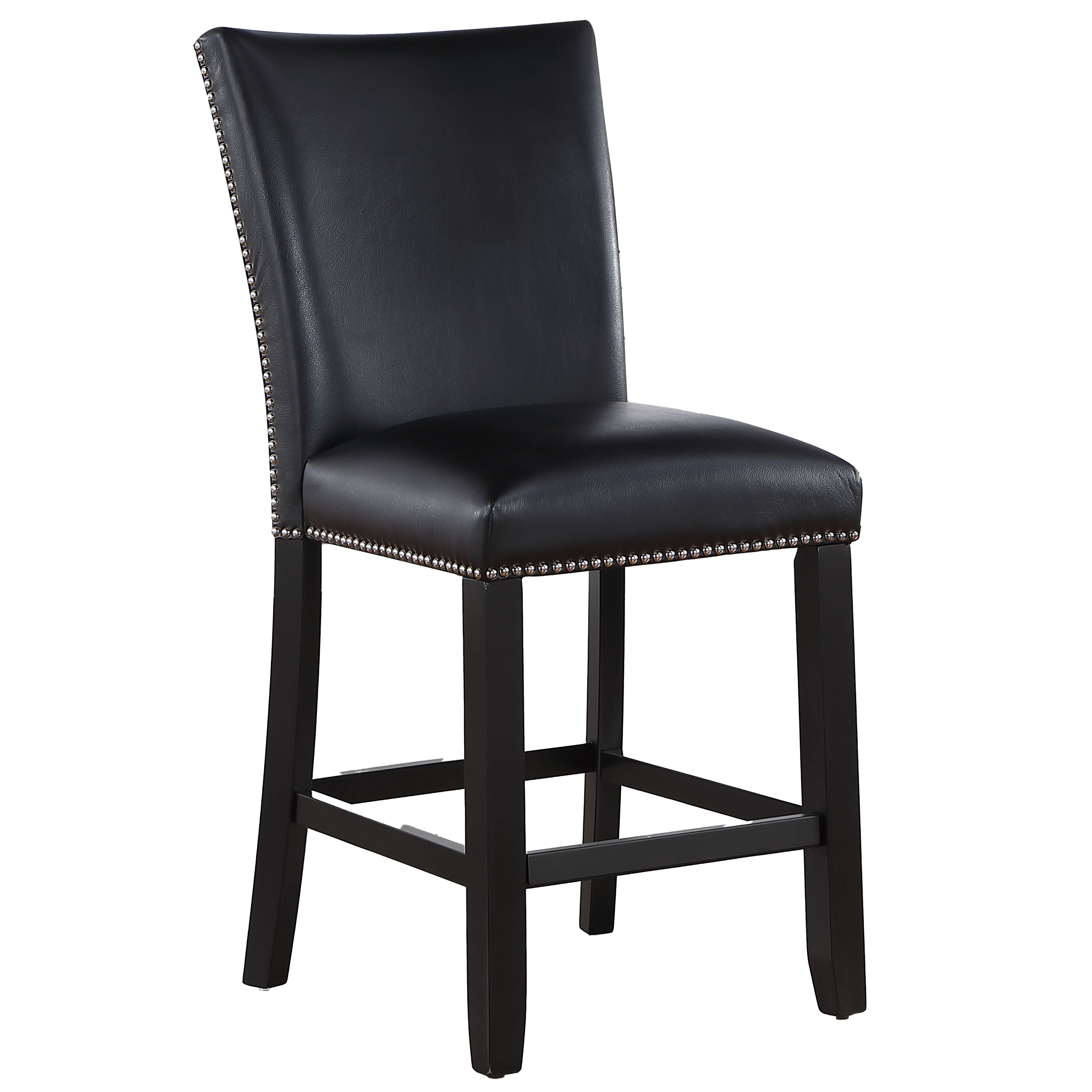Camila - PU Counter Chair - Black